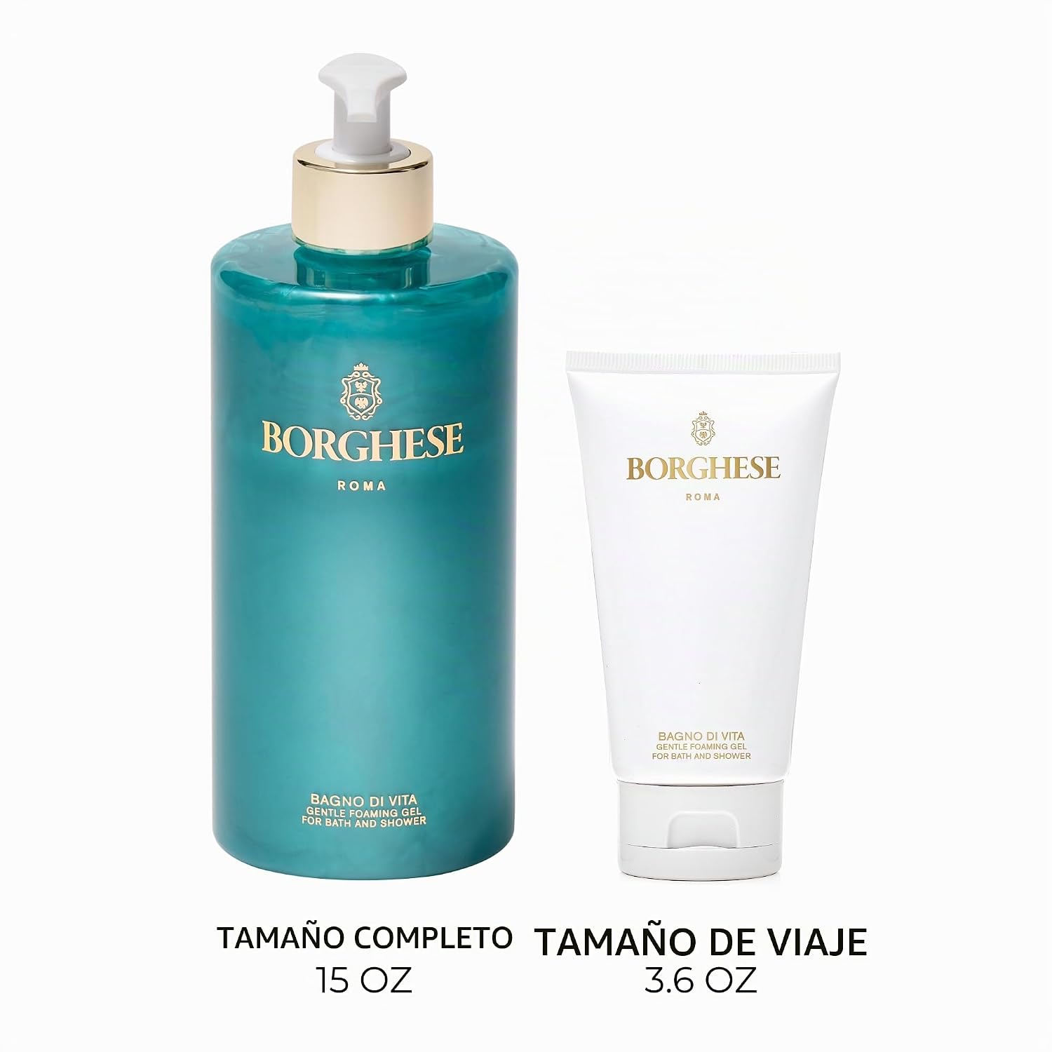 BORGHESE BAGNO DI VITA GEL DE DUCHA ESPUMOSO - LIMPIADOR CORPORAL - 15 ONZAS LÍQUIDAS - 6