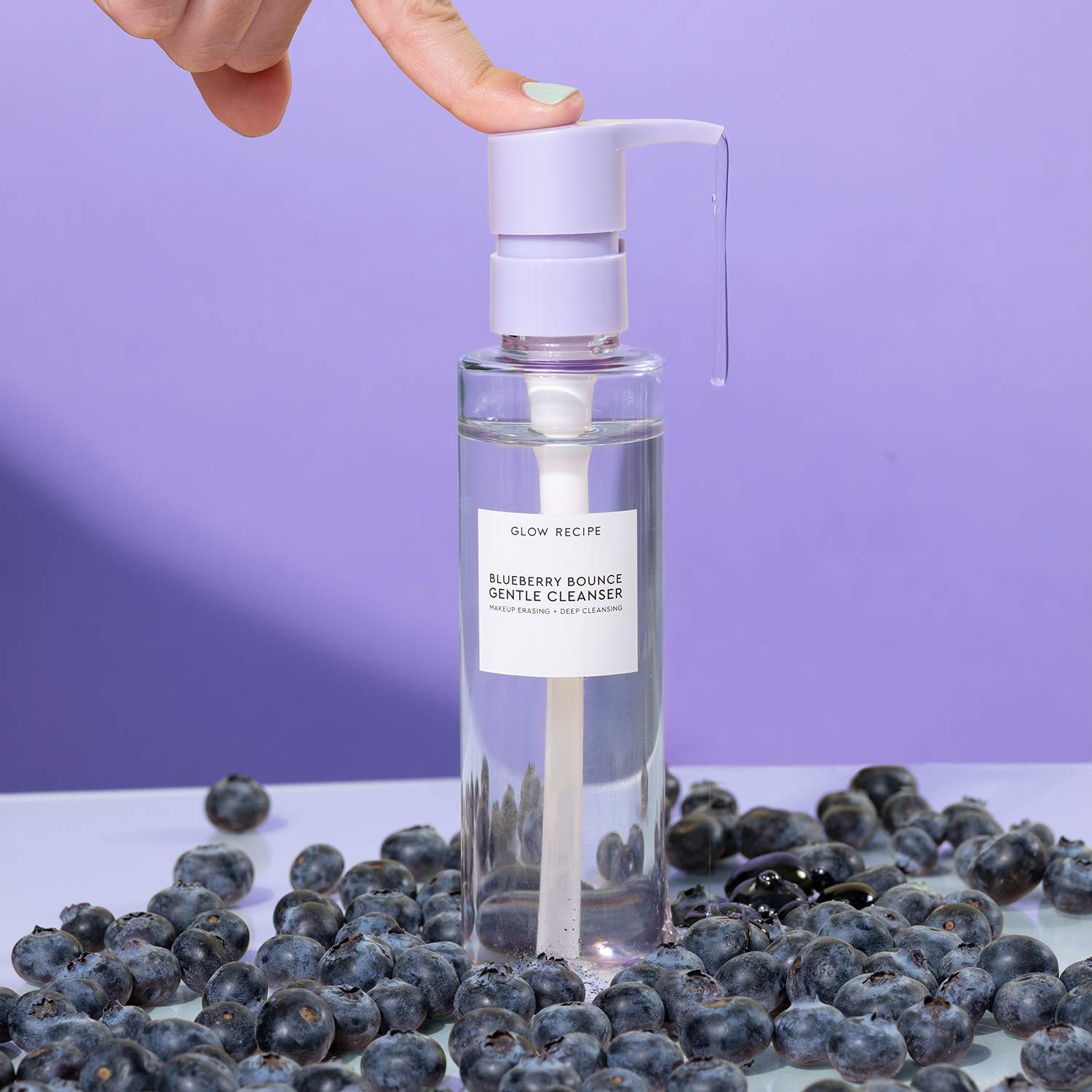 BRILLO GLOW RECIPE BLUEBERRY BOUNCE - LAVADO FACIAL EXFOLIANTE EN ESPUMA, LIMPIADOR FACIAL, DESMAQUILLANTE Y MASCARILLA - 2