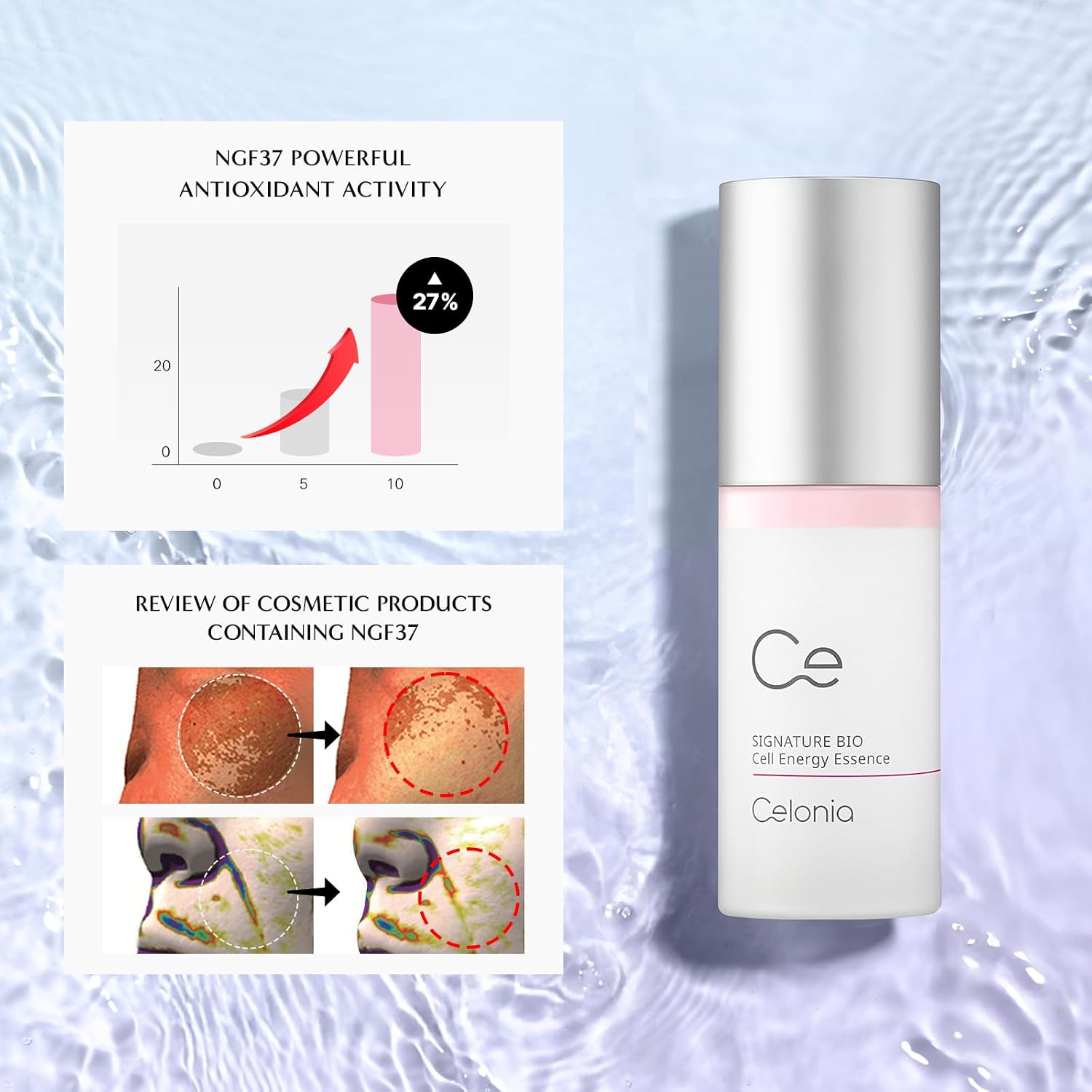 CELONIA SIGNATURE BIO ENERGY ESENCIA FACIAL FACE MIST, CUIDADO DE LA PIEL COREANO DE LUJO CON CÉLULAS MADRE - 5