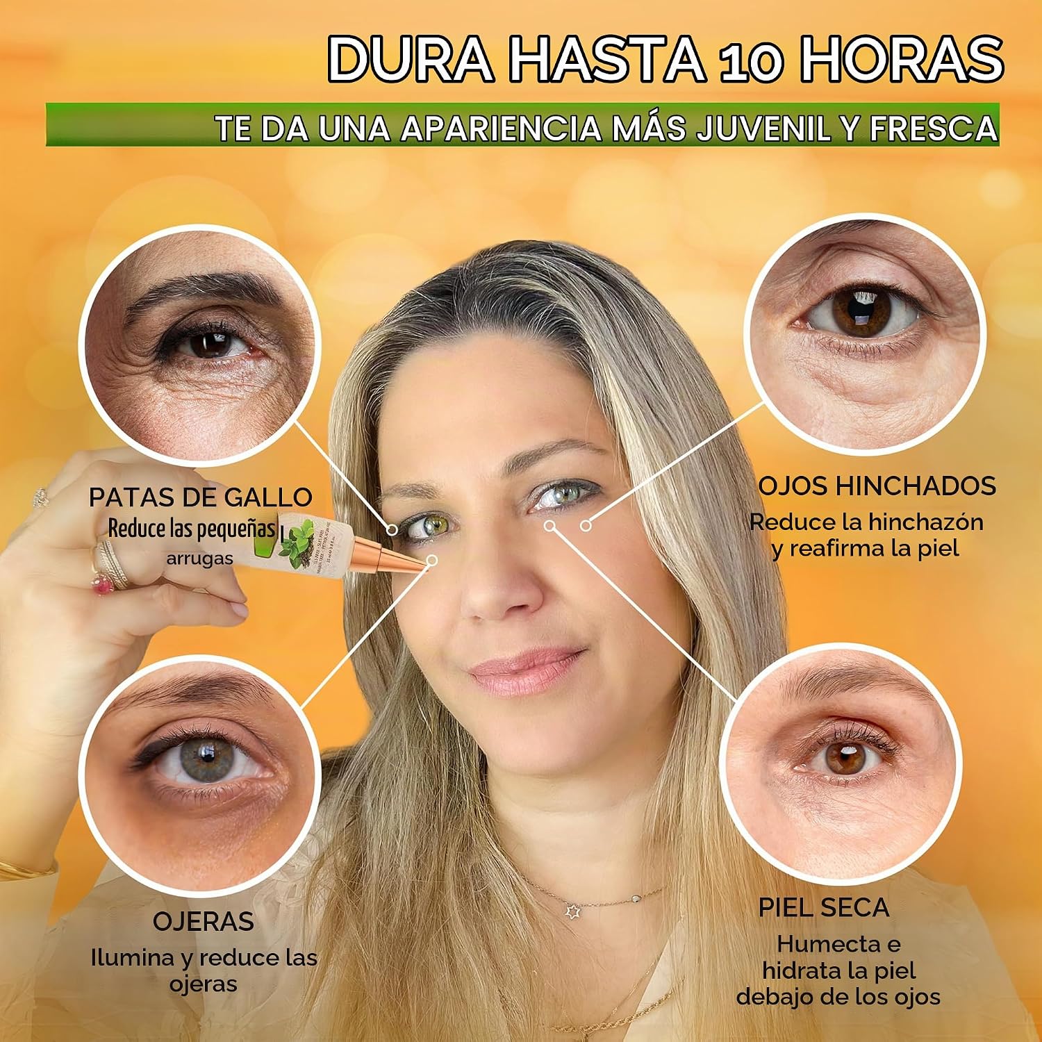 TRATAMIENTO PARA OJOS HINCHADOS RESULTADOS INSTANTÁNEOS ELIMINA NATURALMENTE ARRUGAS, HINCHAZÓN, OJERAS Y BOLSAS EN MINUTOS - 3
