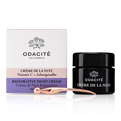 ODACITÉ CREMA DE NOCHE CON VITAMINA C Y ASHWAGANDHA RECETA DE CREMA DE LA NUIT BRILLO GLOW HIDRATANTE FACIAL - 7