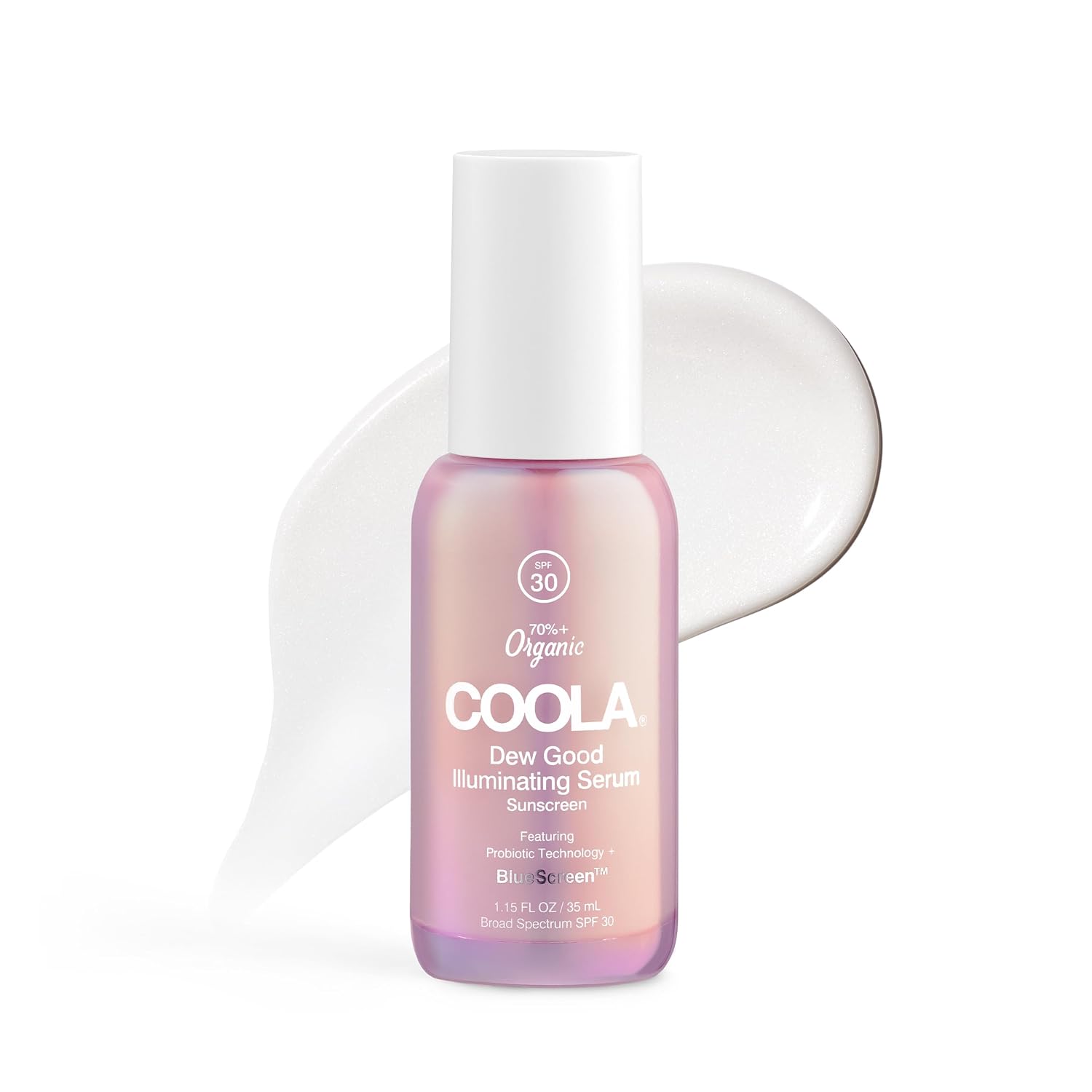 COOLA ORGANIC DEW GOOD ILLUMINATING PROBIOTIC SÉRUM FACIAL CONCENTRADO CON SPF 30 - DERMATOLOGIST TESTED PROTECTOR SOLAR - 1