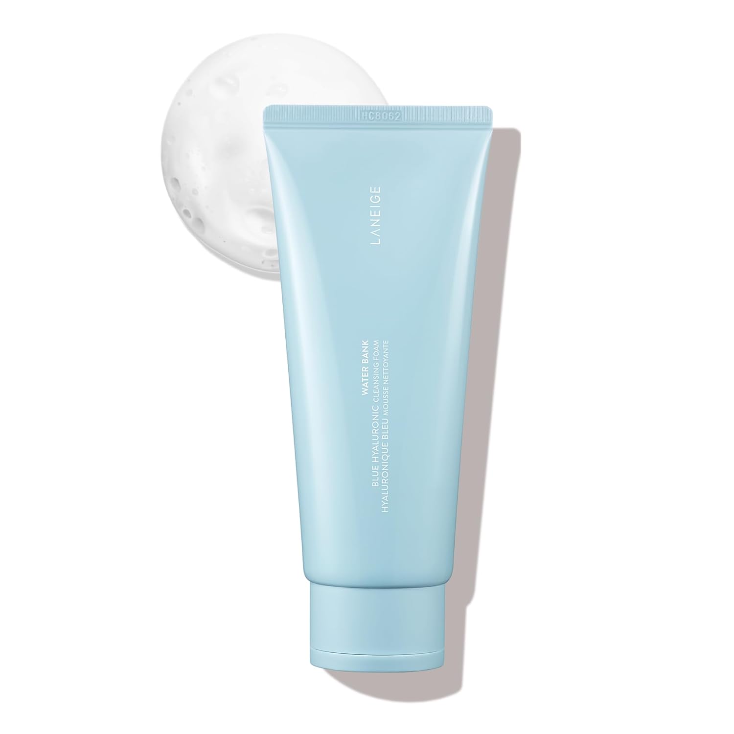 LANEIGE ESPUMA LIMPIADORA DE BANCO DE AGUA: LAVADO FACIAL HIDRATANTE Y REMOVEDOR DE MAQUILLAJE CON ÁCIDO HIALURÓNICO - 1