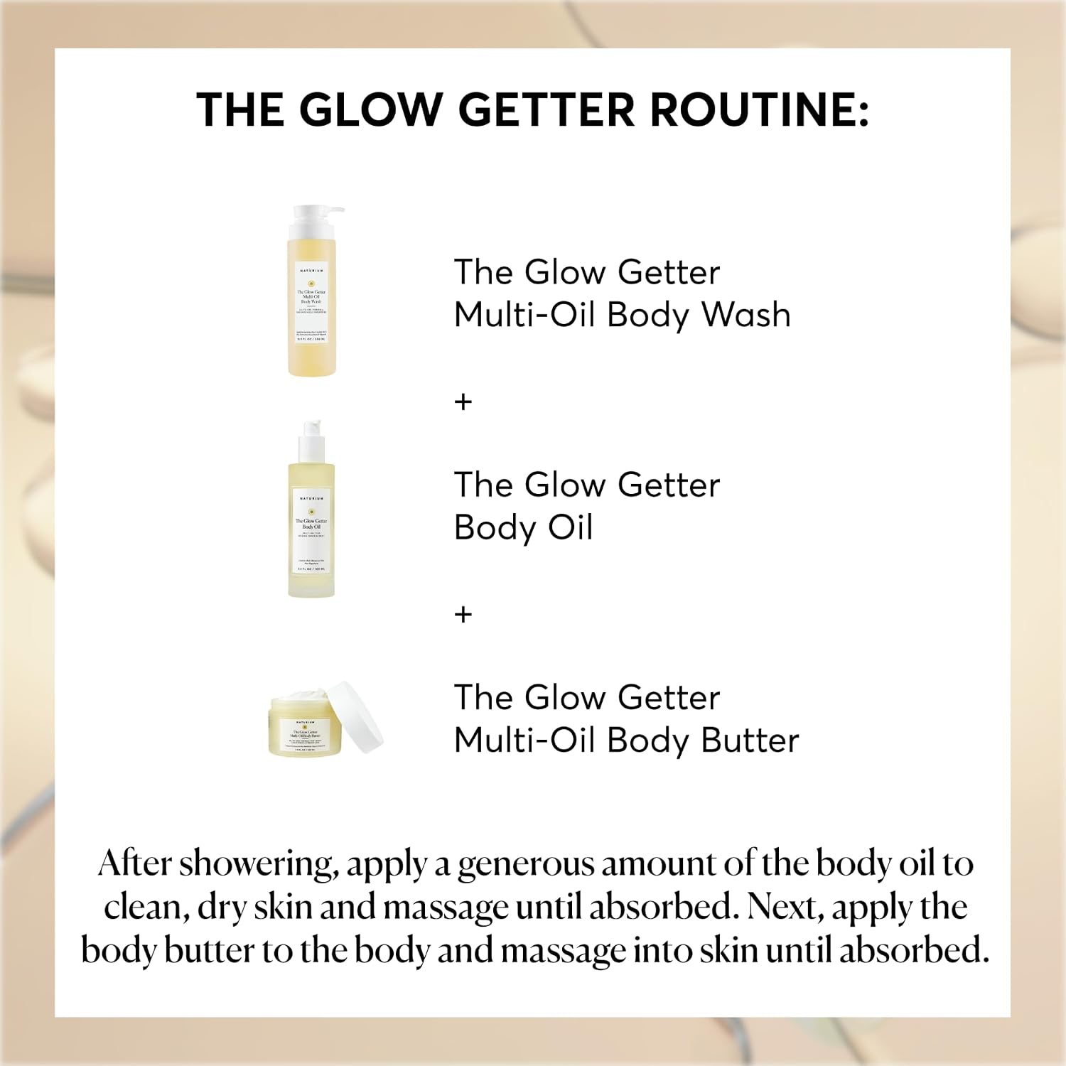 NATURIUM THE BRILLO GLOW GETTER ACEITE CORPORAL, MULTI-ACEITE PARA NUTRICIÓN INTENSA, FÓRMULA HIDRATANTE Y HUMECTANTE, - 3