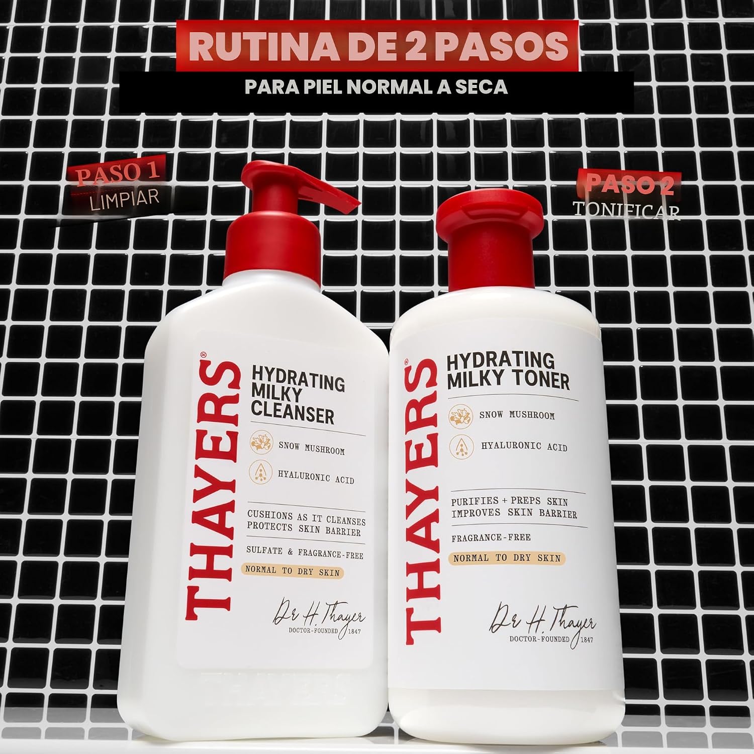 THAYERS LIMPIADOR FACIAL HIDRATANTE LECHOSO CON HONGO DE NIEVE TREMELLA Y ÁCIDO HIALURÓNICO, LAVADO FACIAL SUAVE RECOMENDADO - 4