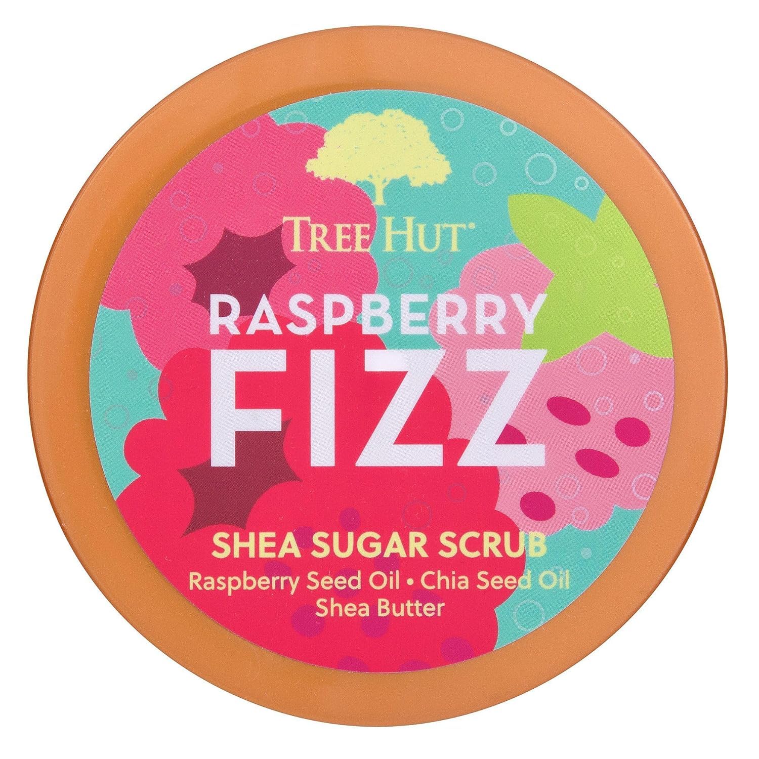 TREE HUT RASPBERRY FIZZ - EXFOLIANTE DE AZÚCAR DE KARITÉ, 18 ONZAS, EXFOLIANTE HIDRATANTE Y HUMECTANTE PARA EL CUERPO - 3