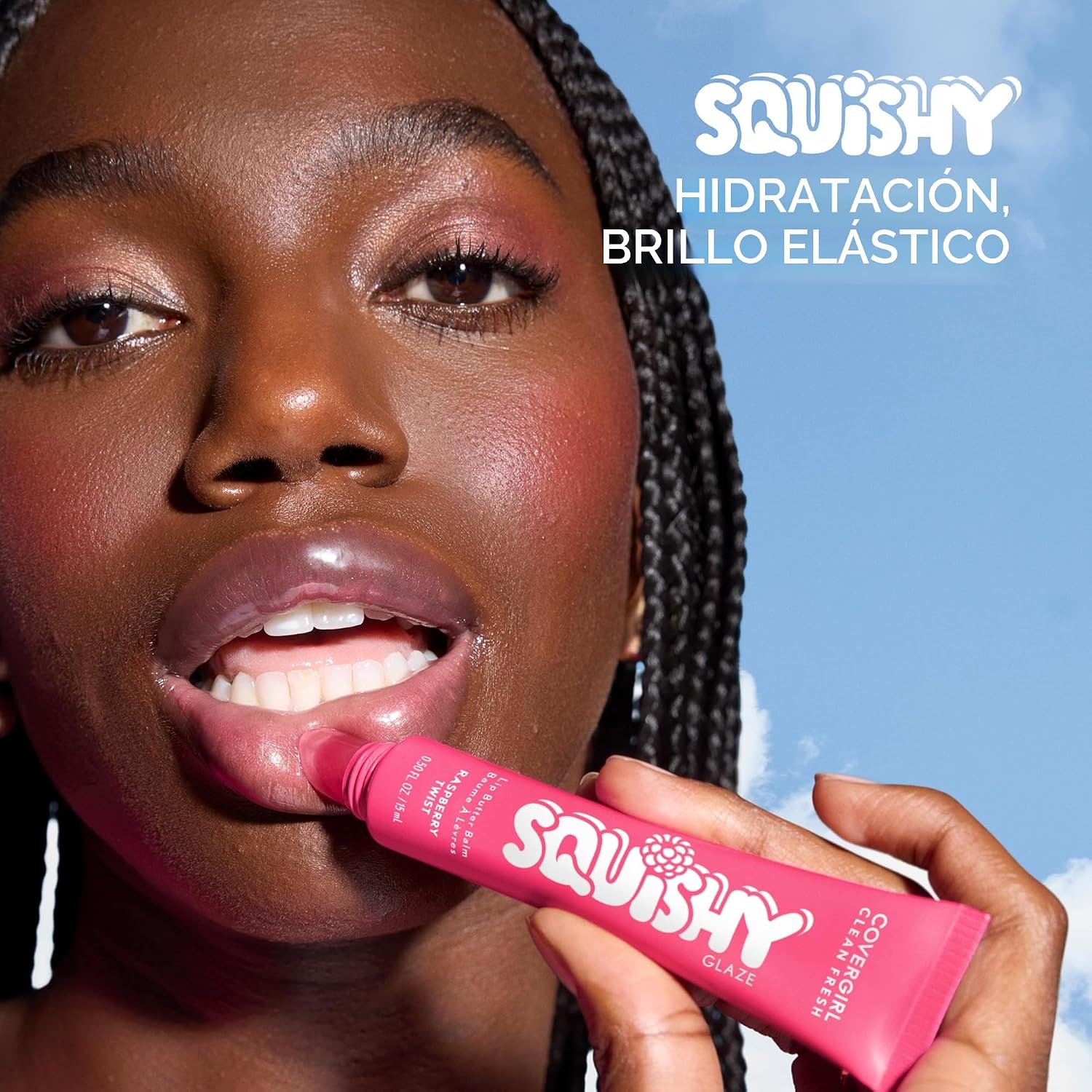 COVERGIRL CLEAN FRESH SQUISHY GLAZE LIP BUTTER BALM, SABORIZADO, ANTIADHERENTE, CON VITAMINA E Y MANTECA DE KARITÉ, 180 - 4