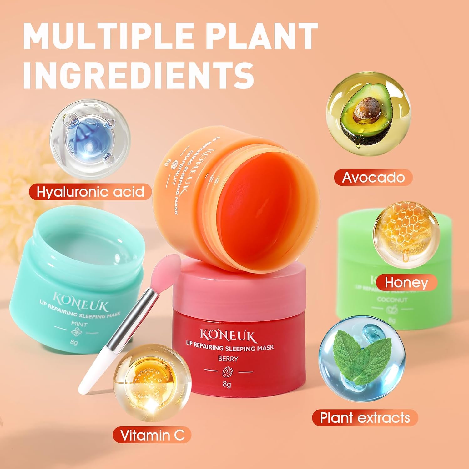 JUEGO DE 12 MASCARILLAS NOCTURNAS PARA LABIOS, TRATAMIENTO LABIAL DE UNA NOCHE, MASCARILLA LABIAL NUTRITIVA E HIDRATANTE - 3