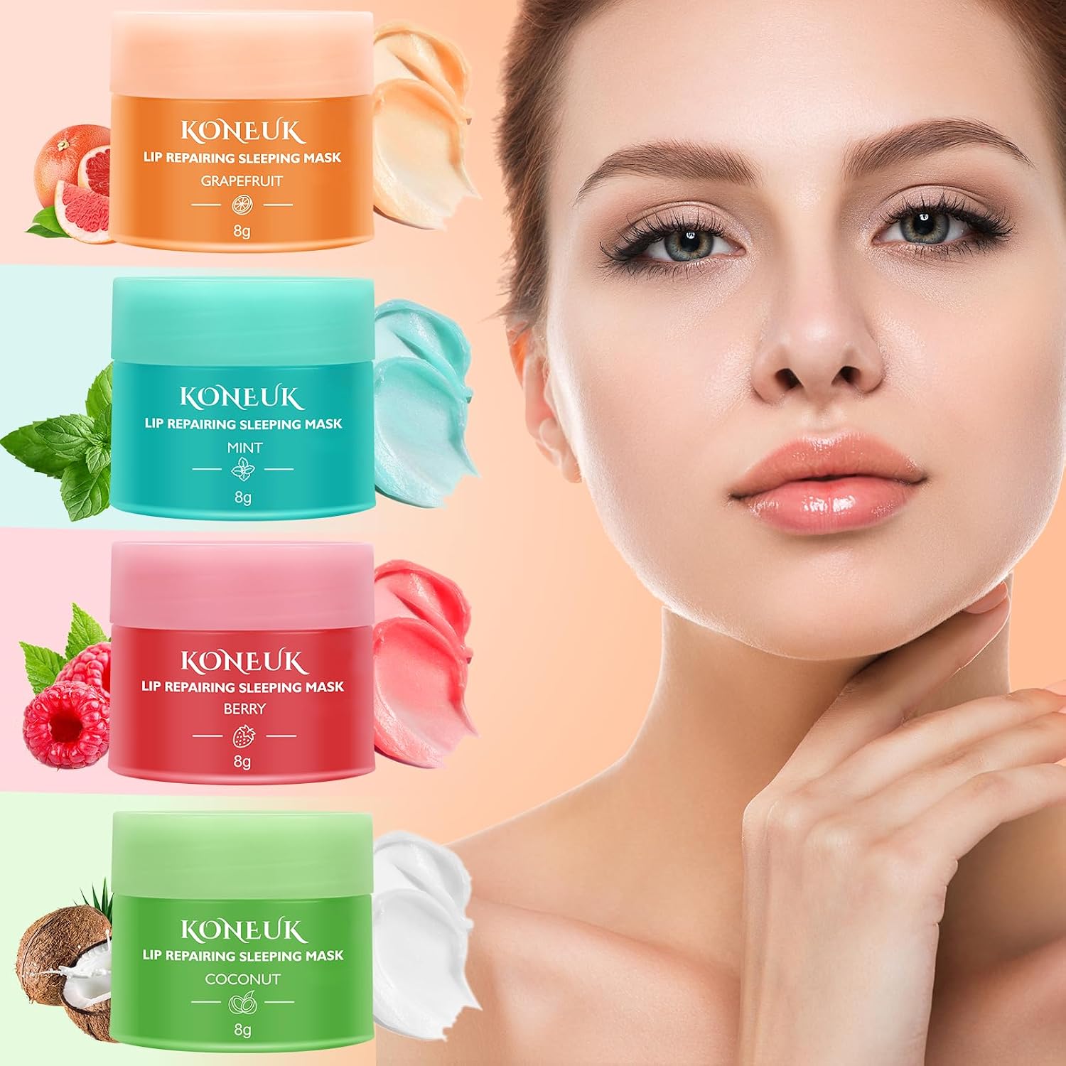 JUEGO DE 12 MASCARILLAS NOCTURNAS PARA LABIOS, TRATAMIENTO LABIAL DE UNA NOCHE, MASCARILLA LABIAL NUTRITIVA E HIDRATANTE - 7