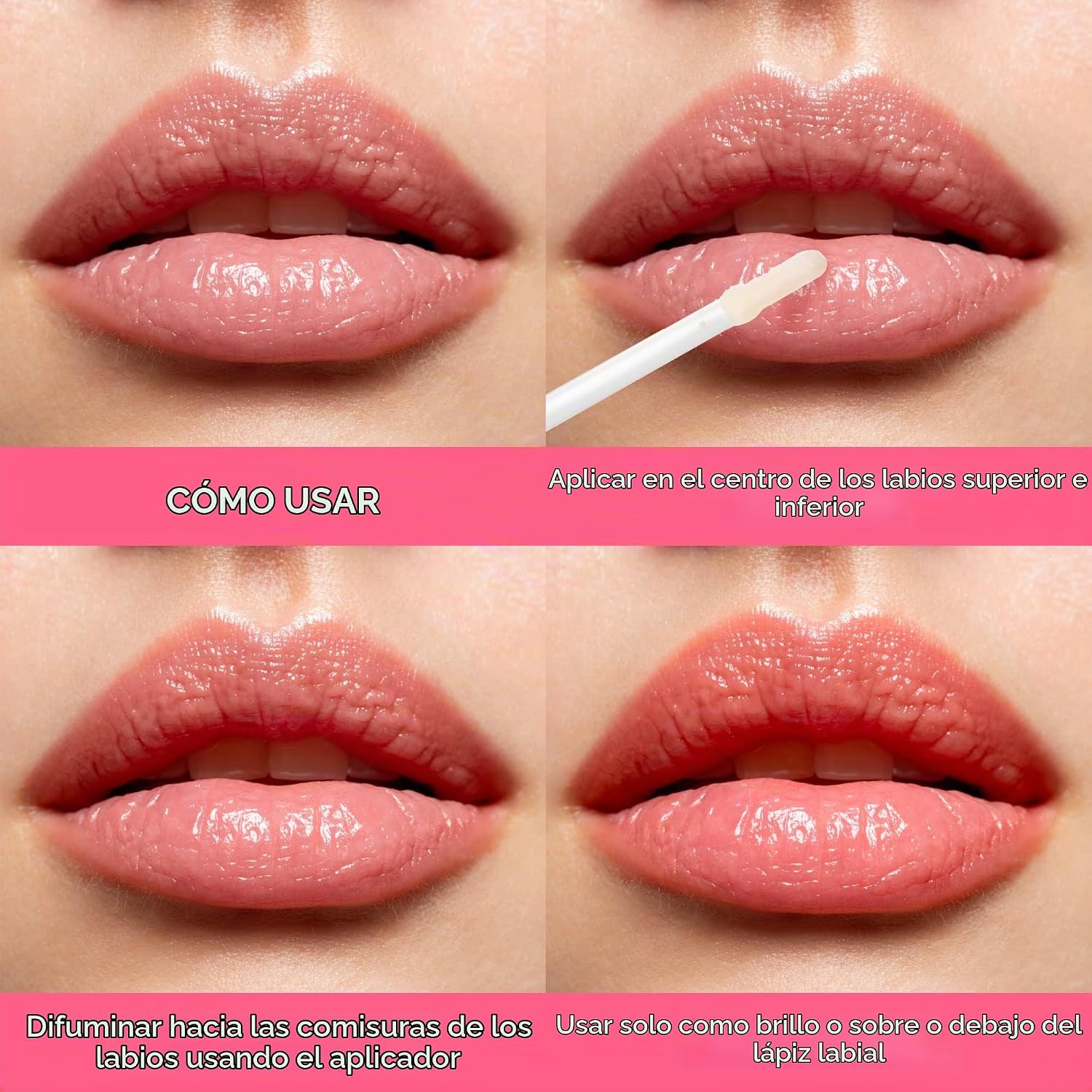RUBY KISSES PLUMPING BRILLO LABIAL HIDRATANTE, VOLUMINOSO, DE ALTO BRILLO, SIN CRUELDAD ANIMAL, RELLENADOR DE LABIOS, - 4
