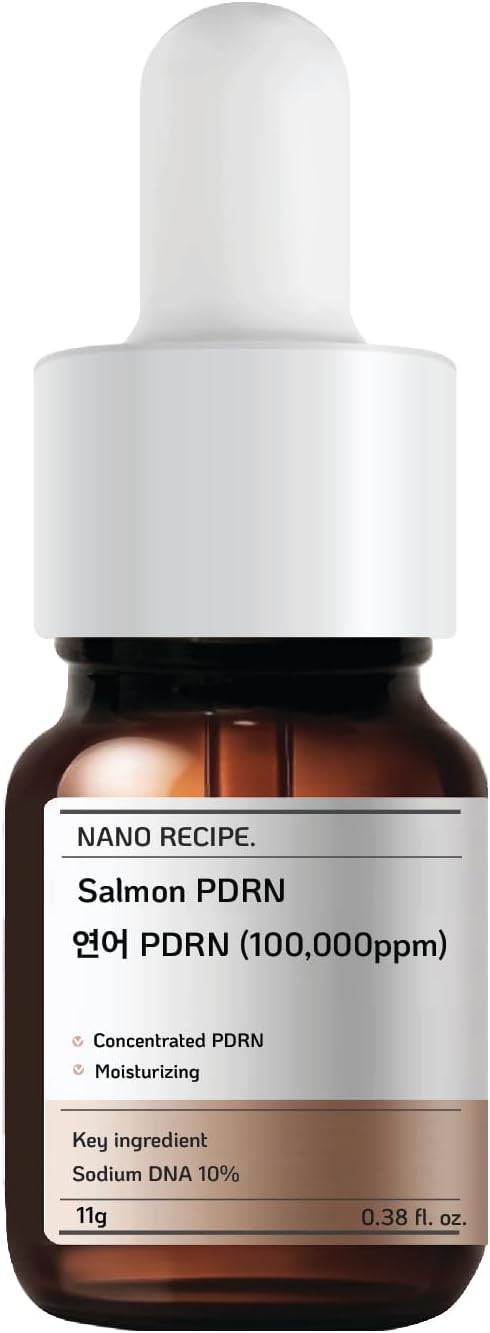 NANO RECIPE SALMON PDRN ADN DE SALMÓN CONCENTRADO 100,000 PPM MEZCLA 1-2 GOTAS AMPOLLA DE RODILLO MTS, LIGERA, PIEL - 7