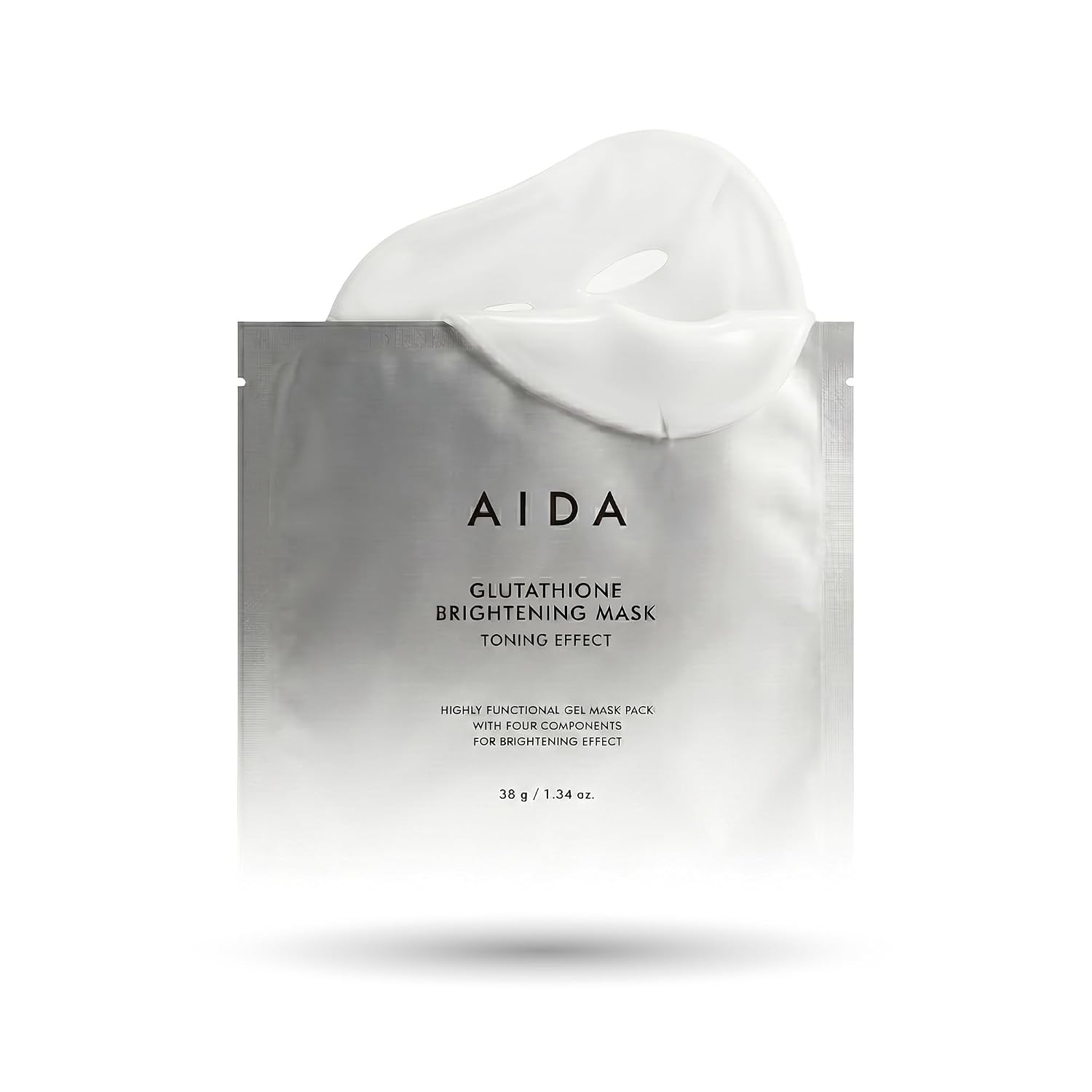 AIDA MÁSCARA FACIAL HIDRATANTE DE GLUTATIÓN, MÁSCARA COREANA DE HOJA - 1