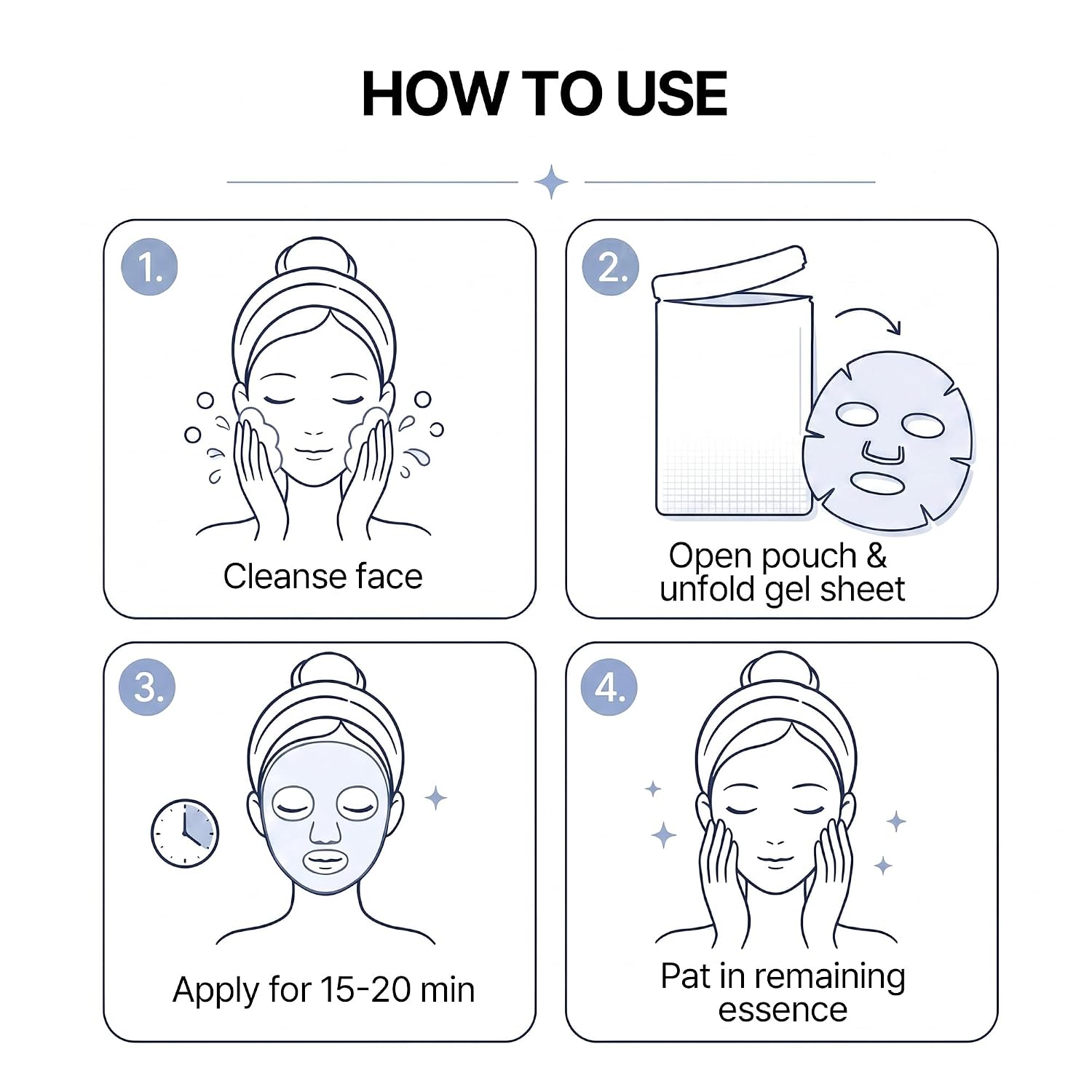 AIDA MÁSCARA FACIAL HIDRATANTE DE GLUTATIÓN, MÁSCARA COREANA DE HOJA - 7