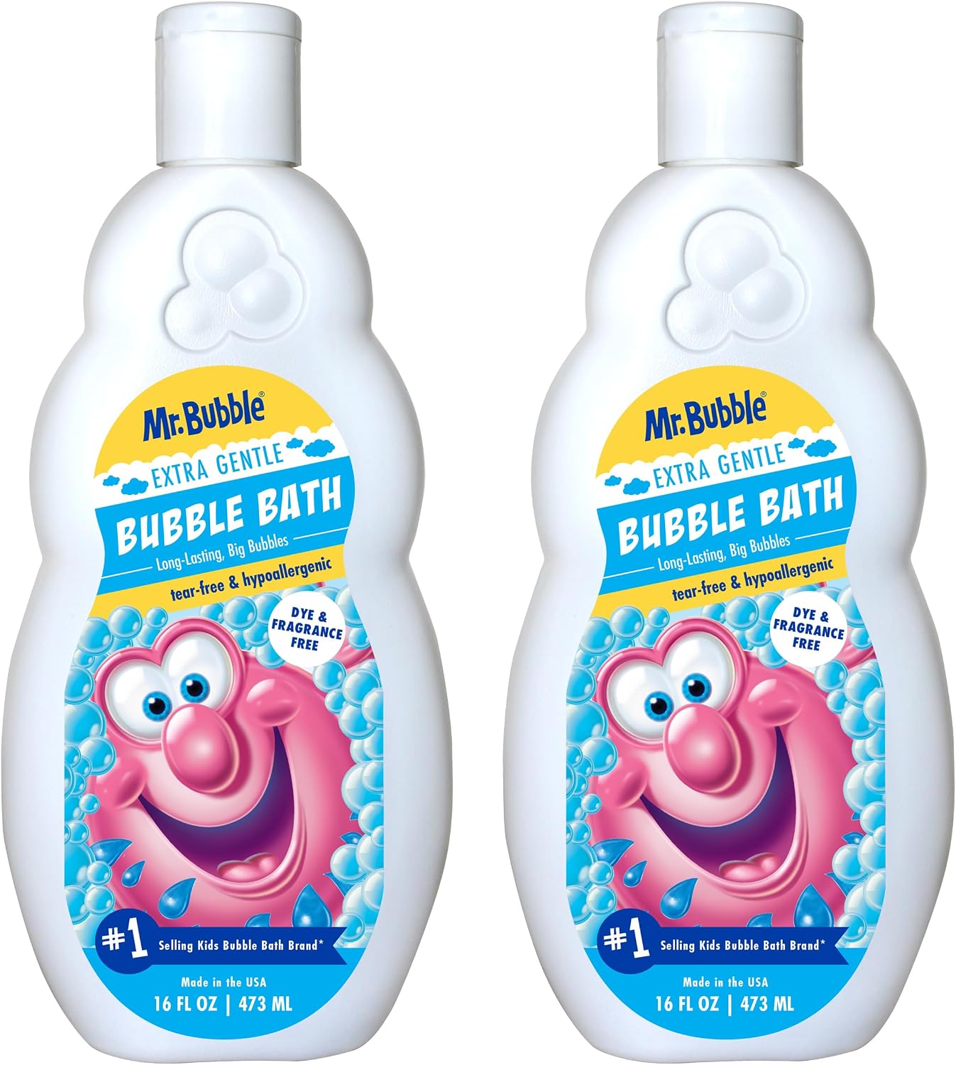 MR. BUBBLE BAÑO DE BURBUJAS EXTRA SUAVE, HIPOALERGÉNICO, SIN DESGARROS, SOLUCIÓN DE BAÑO DE BURBUJAS PERFECTA PARA PIELES - 1