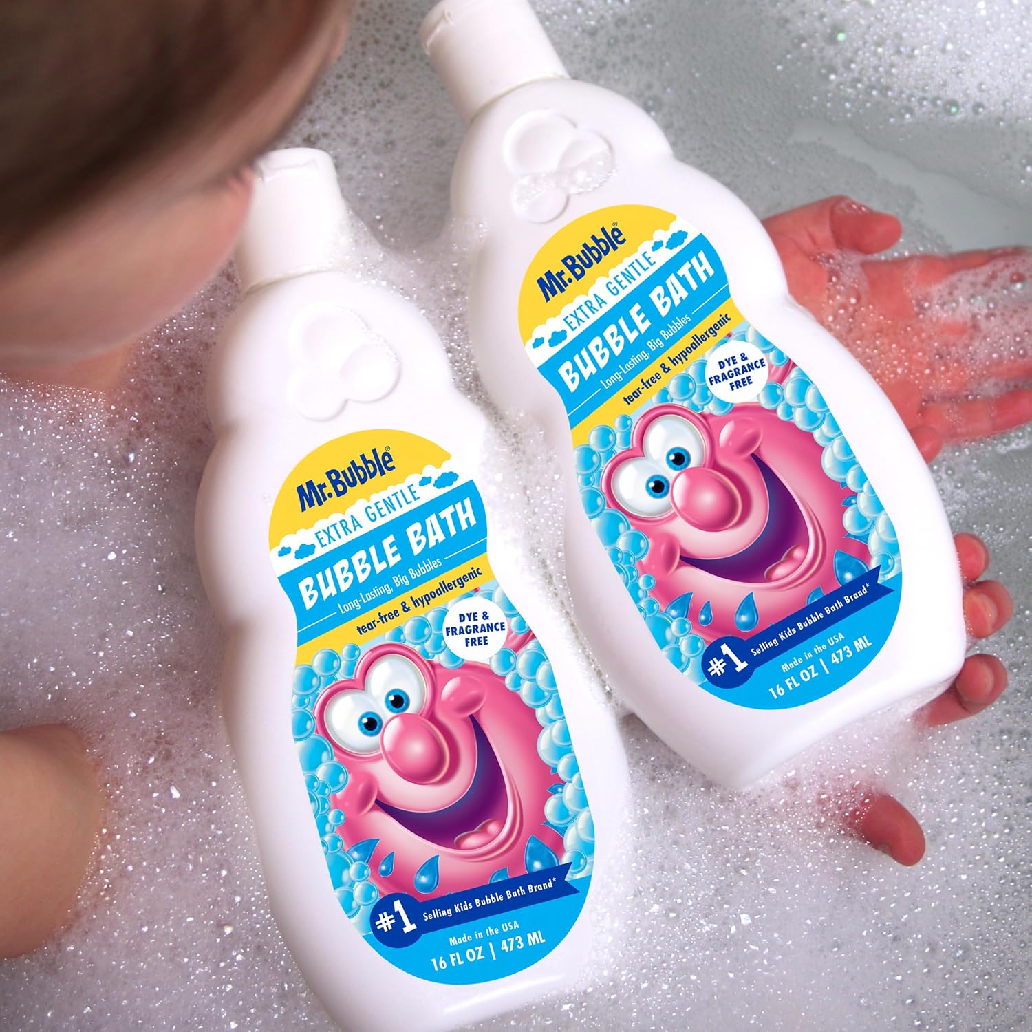 MR. BUBBLE BAÑO DE BURBUJAS EXTRA SUAVE, HIPOALERGÉNICO, SIN DESGARROS, SOLUCIÓN DE BAÑO DE BURBUJAS PERFECTA PARA PIELES - 6