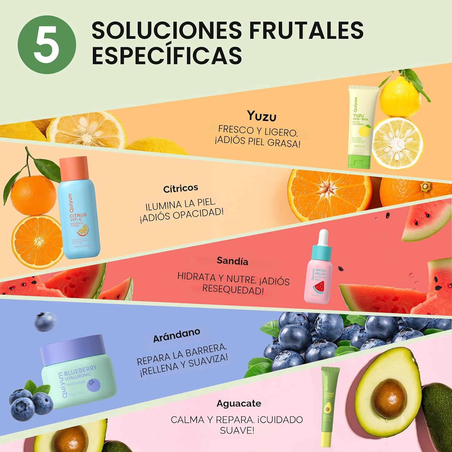 KIT DE MAQUILLAJE SET DE CUIDADO DE LA PIEL DE FRUTAS PARA ADOLESCENTES, 5 RUTINAS DIARIAS PARA EL CUIDADO DE LA PIEL - 3