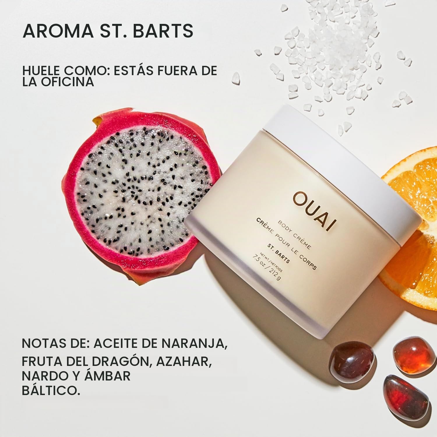 OUAI CREMA CORPORAL, ST. BARTS - CREMA CORPORAL BATIDA HIDRATANTE CON MANTECA DE CUPUA U, ACEITE DE COCO Y ESCUALANO - - 5