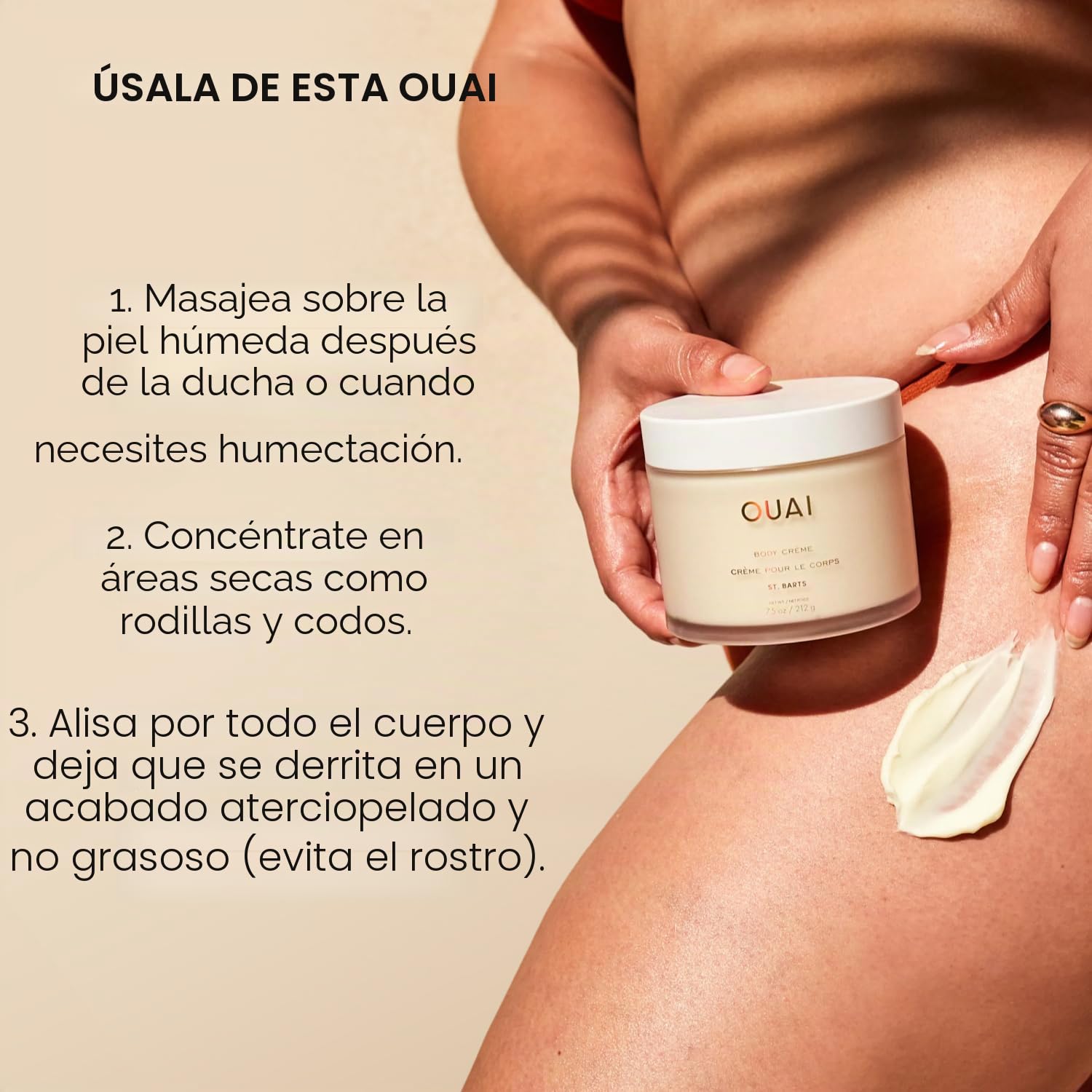 OUAI CREMA CORPORAL, ST. BARTS - CREMA CORPORAL BATIDA HIDRATANTE CON MANTECA DE CUPUA U, ACEITE DE COCO Y ESCUALANO - - 6