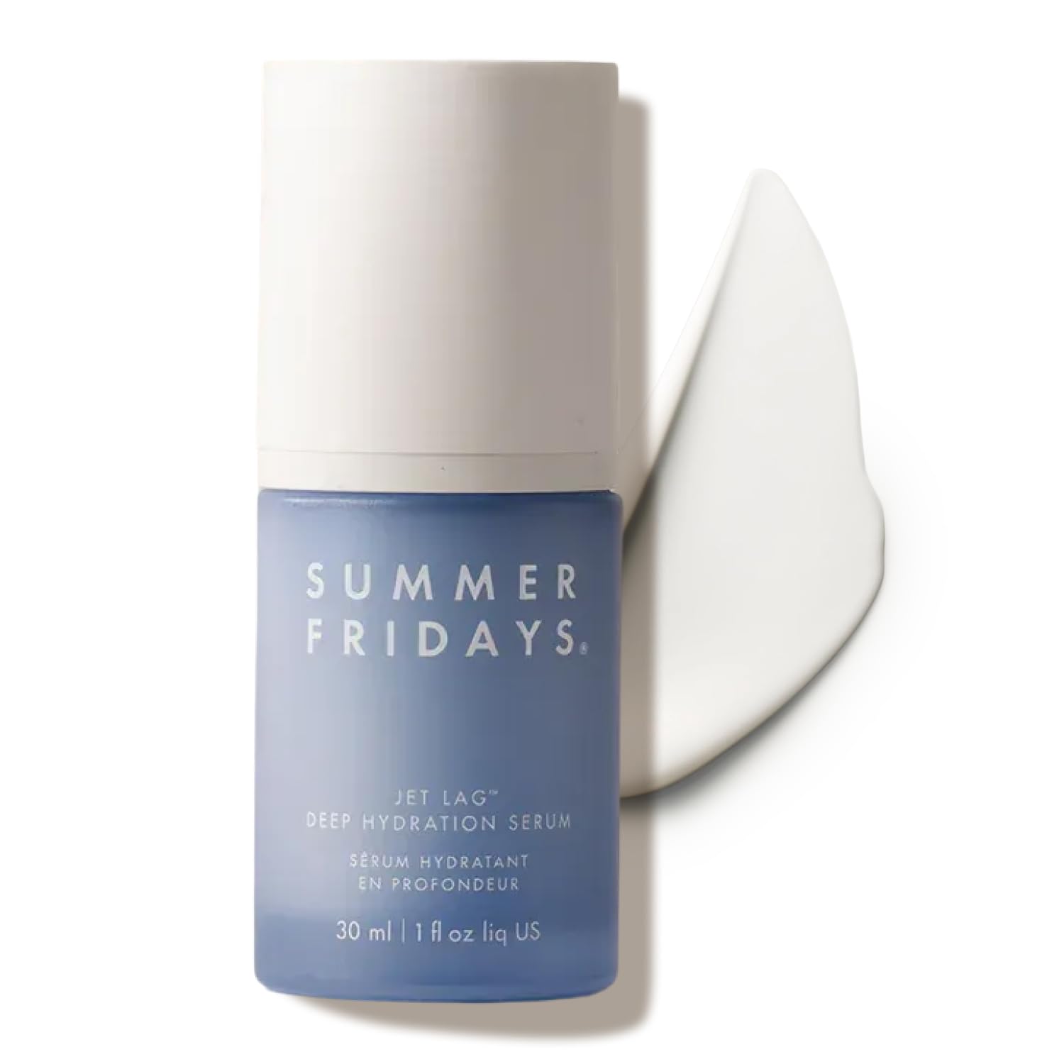 SUMMER FRIDAYS JET LAG - SUERO DE HIDRATACIÓN PROFUNDA, SUERO FACIAL HIDRATANTE PARA PIEL SECA CON GLICERINA Y ESCUALANO, - 1