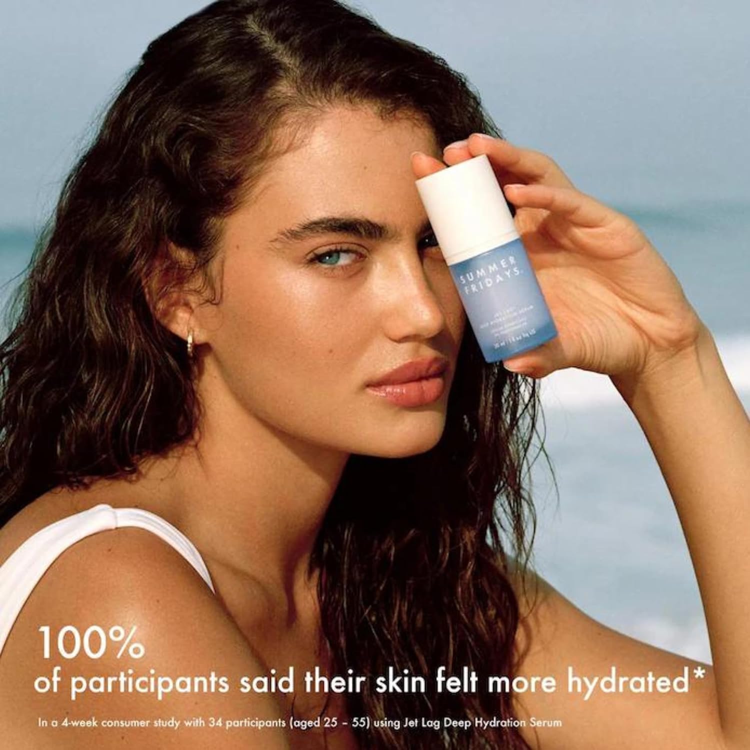 SUMMER FRIDAYS JET LAG - SUERO DE HIDRATACIÓN PROFUNDA, SUERO FACIAL HIDRATANTE PARA PIEL SECA CON GLICERINA Y ESCUALANO, - 5