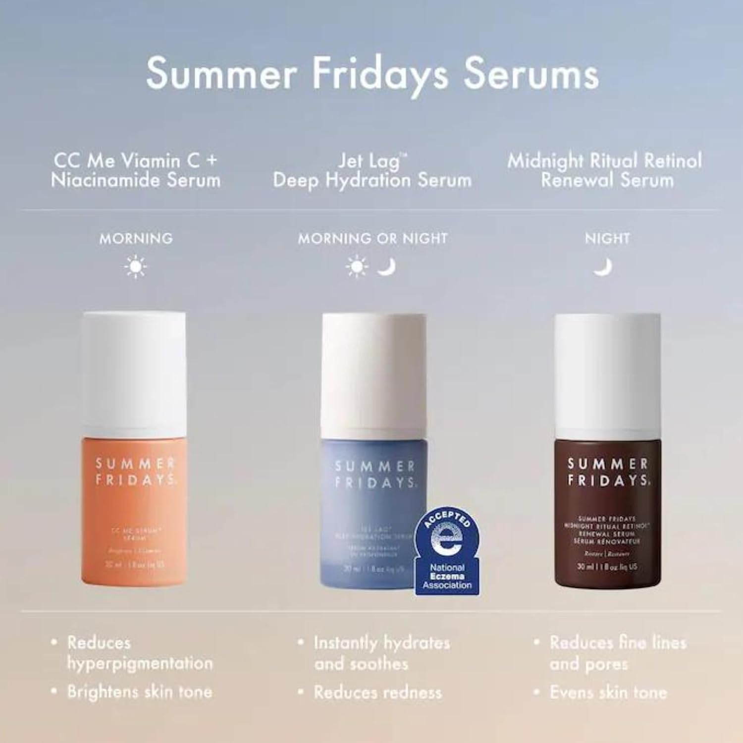 SUMMER FRIDAYS JET LAG - SUERO DE HIDRATACIÓN PROFUNDA, SUERO FACIAL HIDRATANTE PARA PIEL SECA CON GLICERINA Y ESCUALANO, - 7