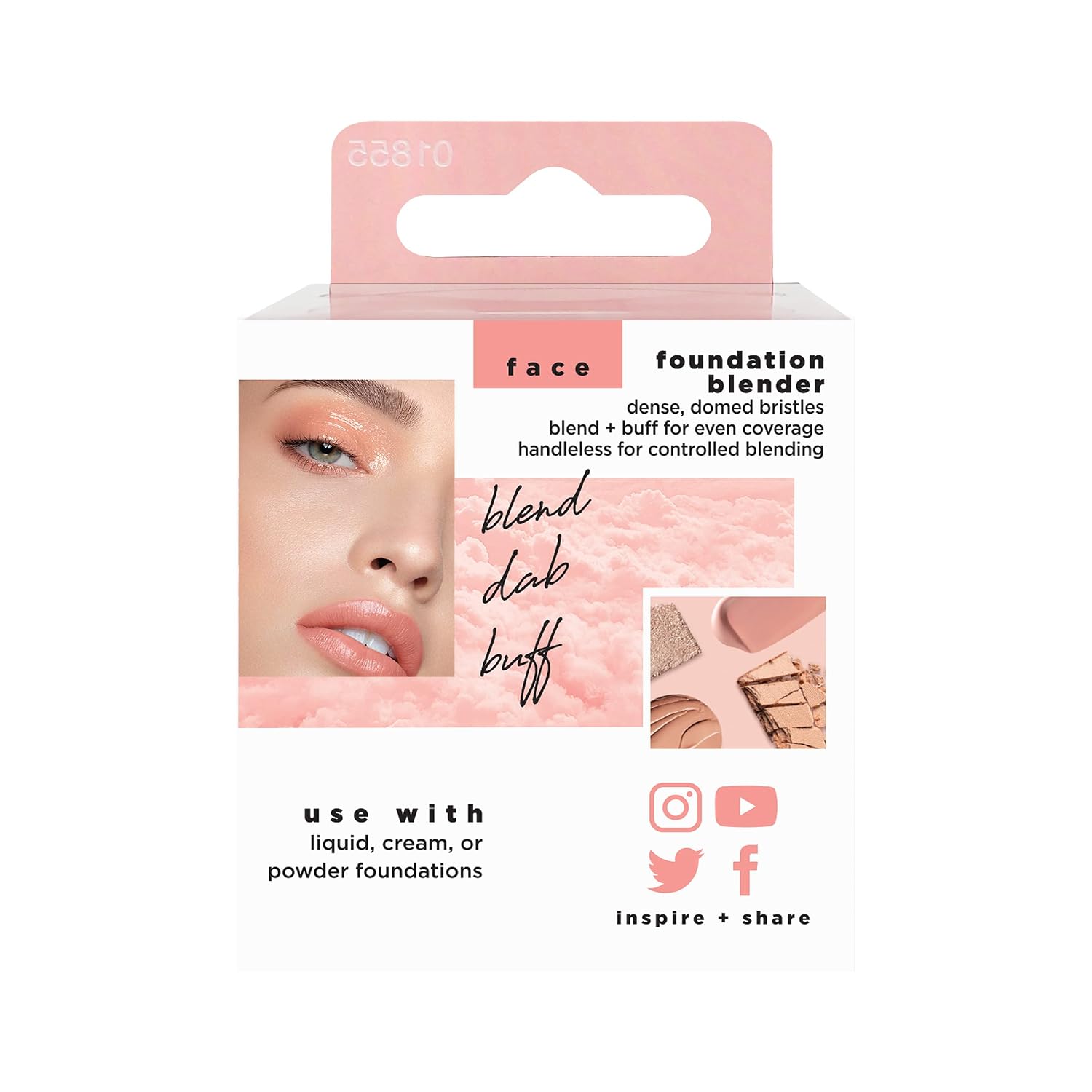 REAL TECHNIQUES LICUADORA DE MAQUILLAJE, BROCHA KABUKI PARA MAQUILLAJE - 6