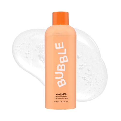BUBBLE CUIDADO DE LA PIEL ALL CLEAR - JABÓN FACIAL ESPUMOSO ANTIRUPTURAS LIMPIADOR DE ÁCIDO SALICÍLICO AL 2% PARA PIEL - 7