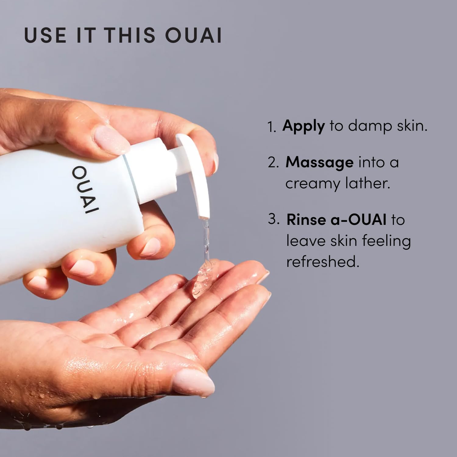 OUAI LIMPIADOR FACIAL DETOX - LIMPIADOR FACIAL DE LIMPIEZA PROFUNDA CON ÁCIDO GLICÓLICO, NIACINAMIDA Y PHA - ELIMINA - 7
