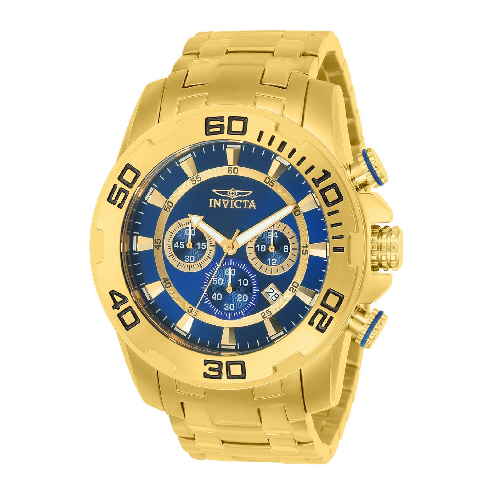 RELOJ INVICTA PRO DIVER 22321 HOMBRE DE ACERO INOXIDABLE/SILICONA DORADO - 1