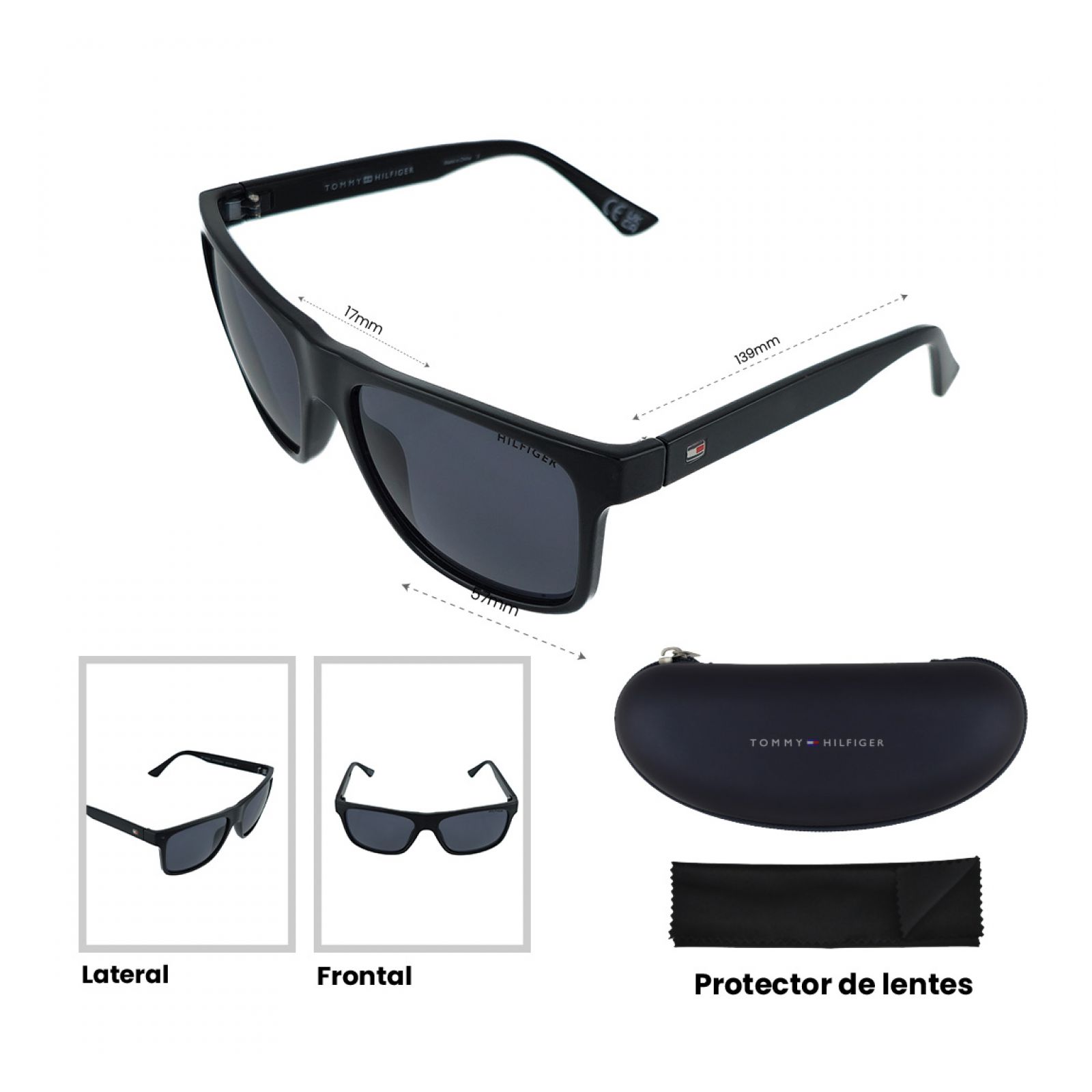 LENTES DE SOL TOMMY HILFIGER X67208 HOMBRE PROTECCIÓN UV - 8