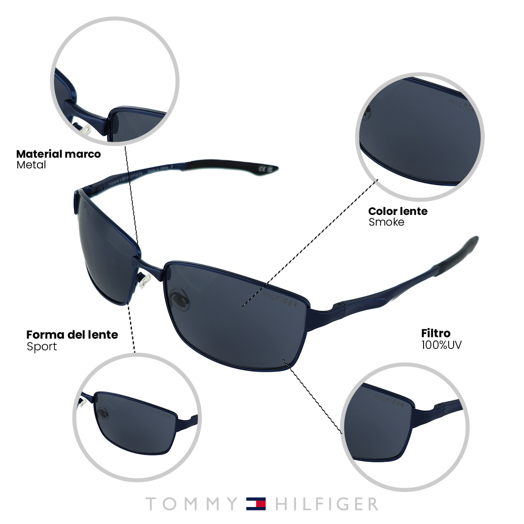 LENTES DE SOL TOMMY HILFIGER X62067 HOMBRE PROTECCIÓN UV - 5