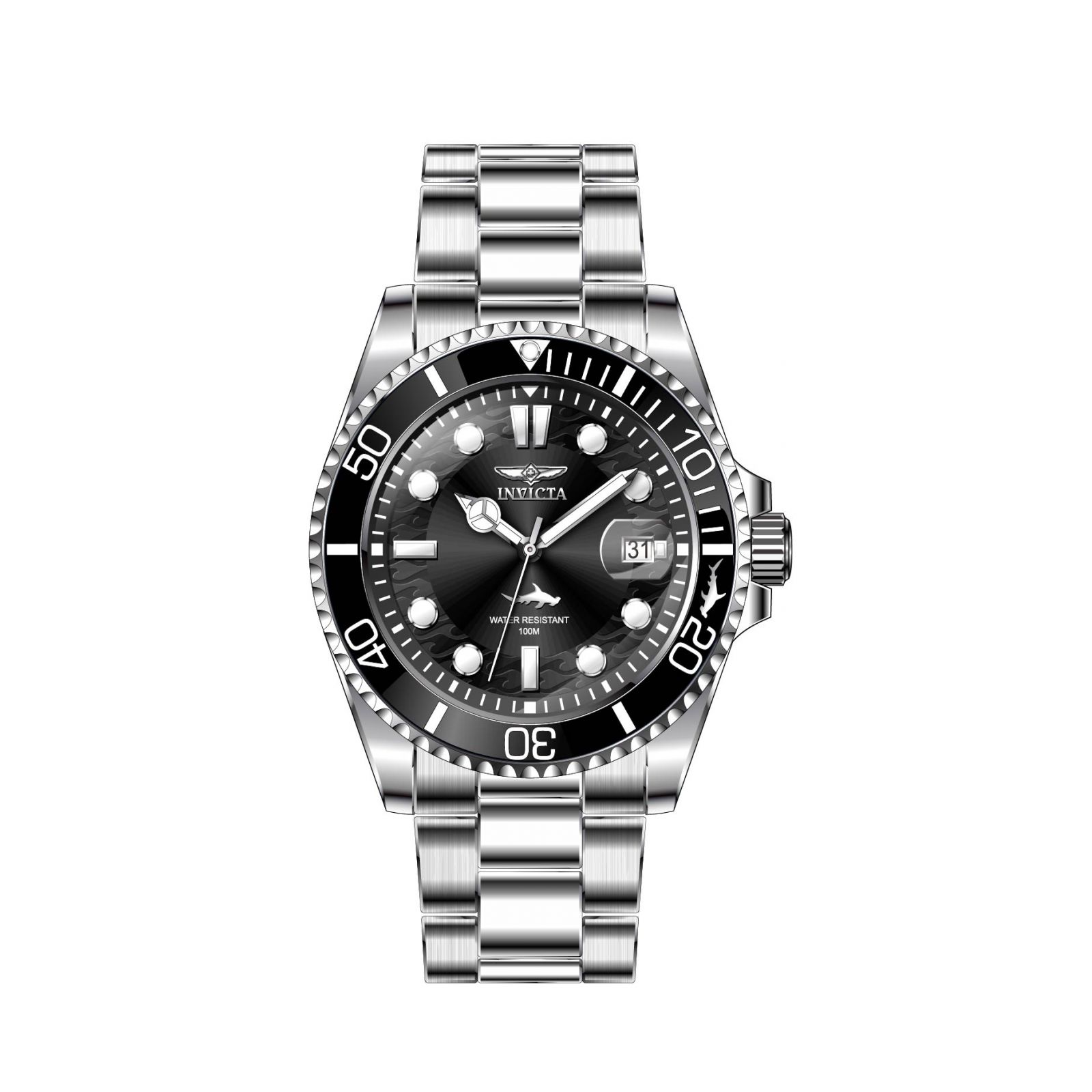 Invicta Pro Diver 30601 - Orologio Automatico Uomo Cassa 42mm Acciaio, Quadrante Blu, Impermeabile 20 Bar, Movimento Meccanico - 2