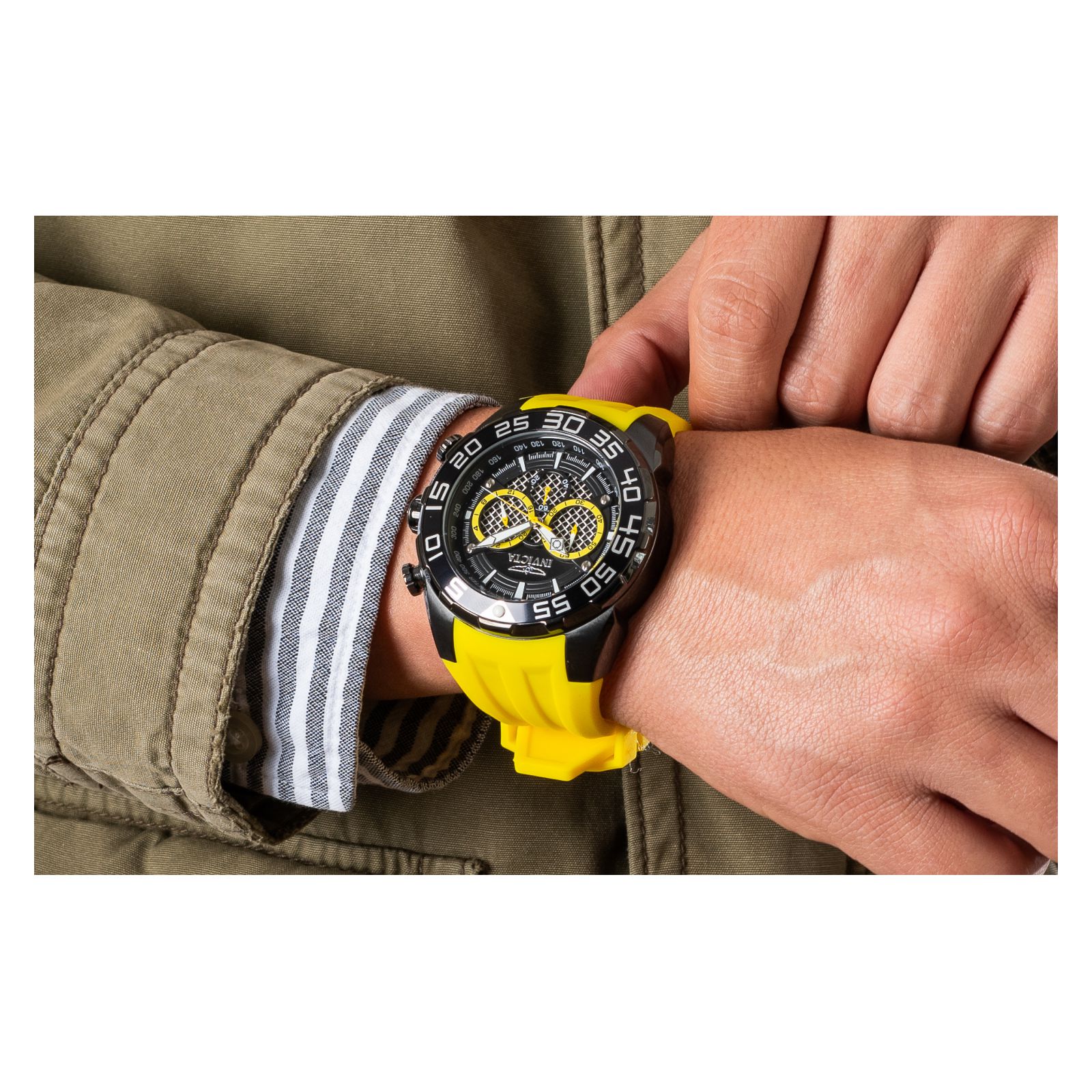 RELOJ INVICTA PRO DIVER 44522 PARA HOMBRE SILICONA / ACERO INOXIDABLE ORO - 3