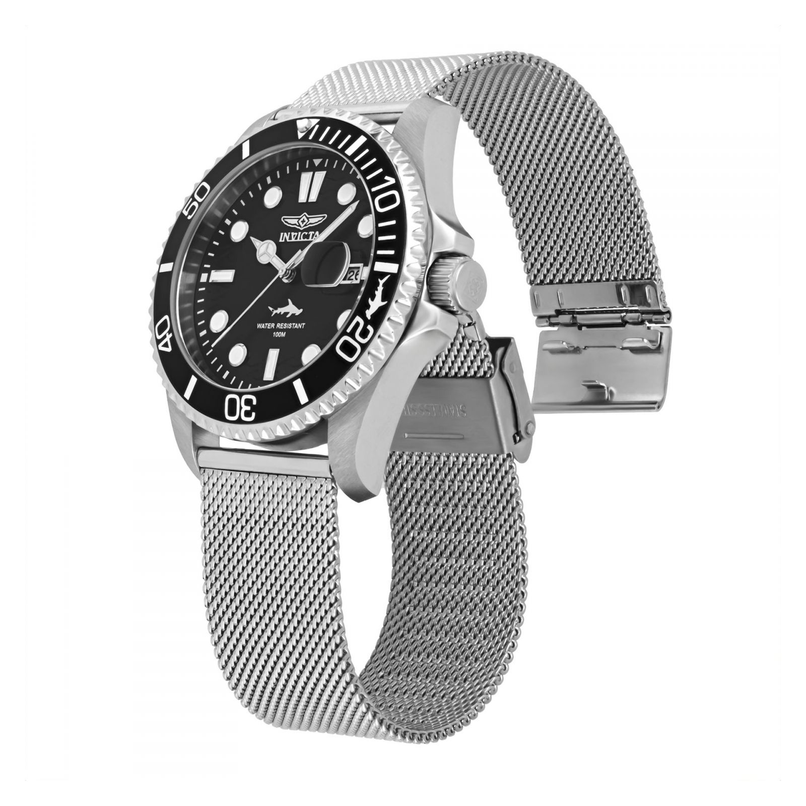 RELOJ INVICTA PRO DIVER 47172 PARA HOMBRE MALLA PLATEADO - 4