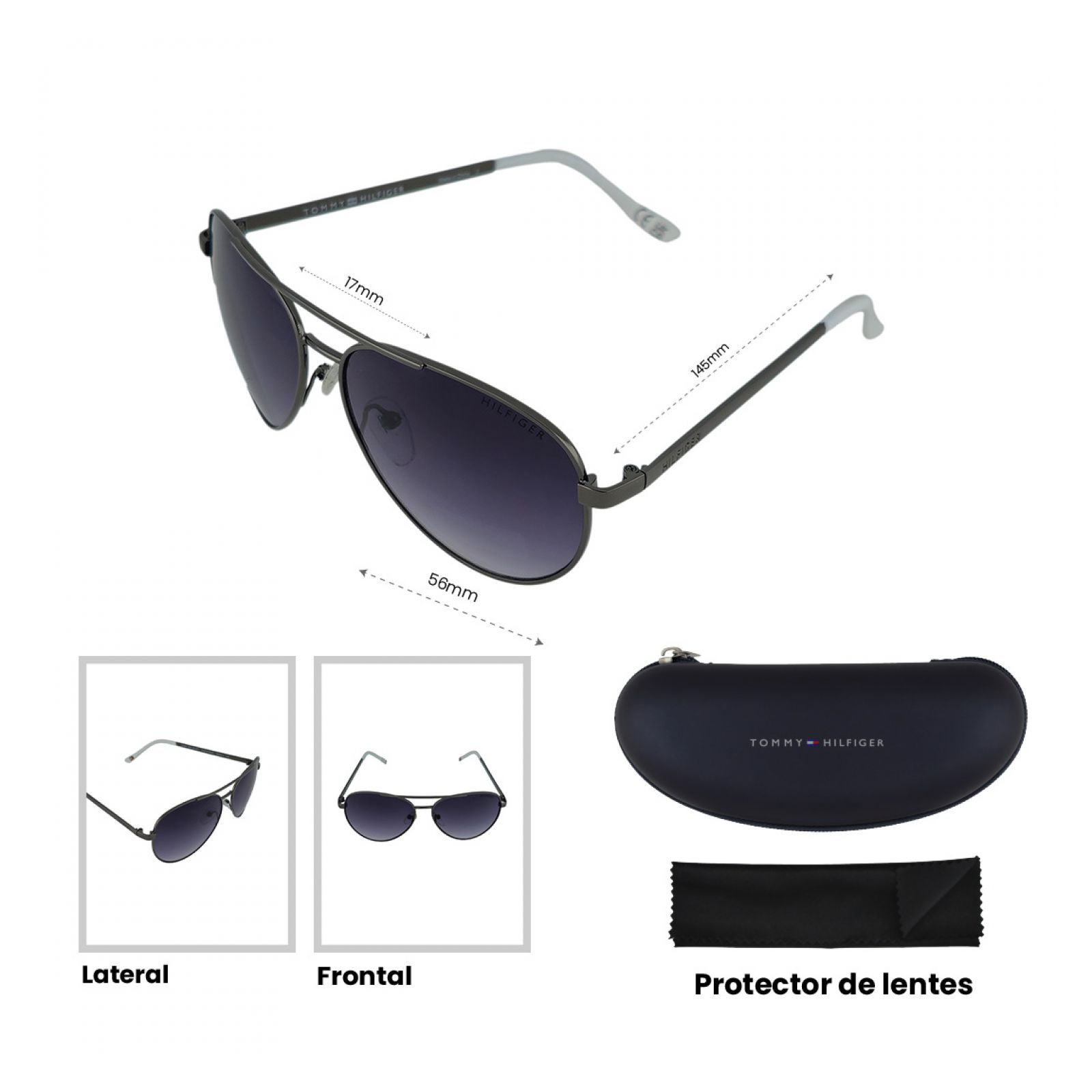 LENTES DE SOL TOMMY HILFIGER X67043 MUJER PROTECCIÓN UV - 4