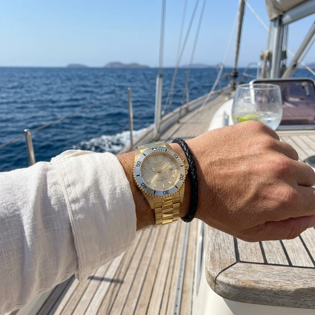 RELOJ INVICTA PRO DIVER 48375 PARA HOMBRE ACERO INOXIDABLE ORO - 3