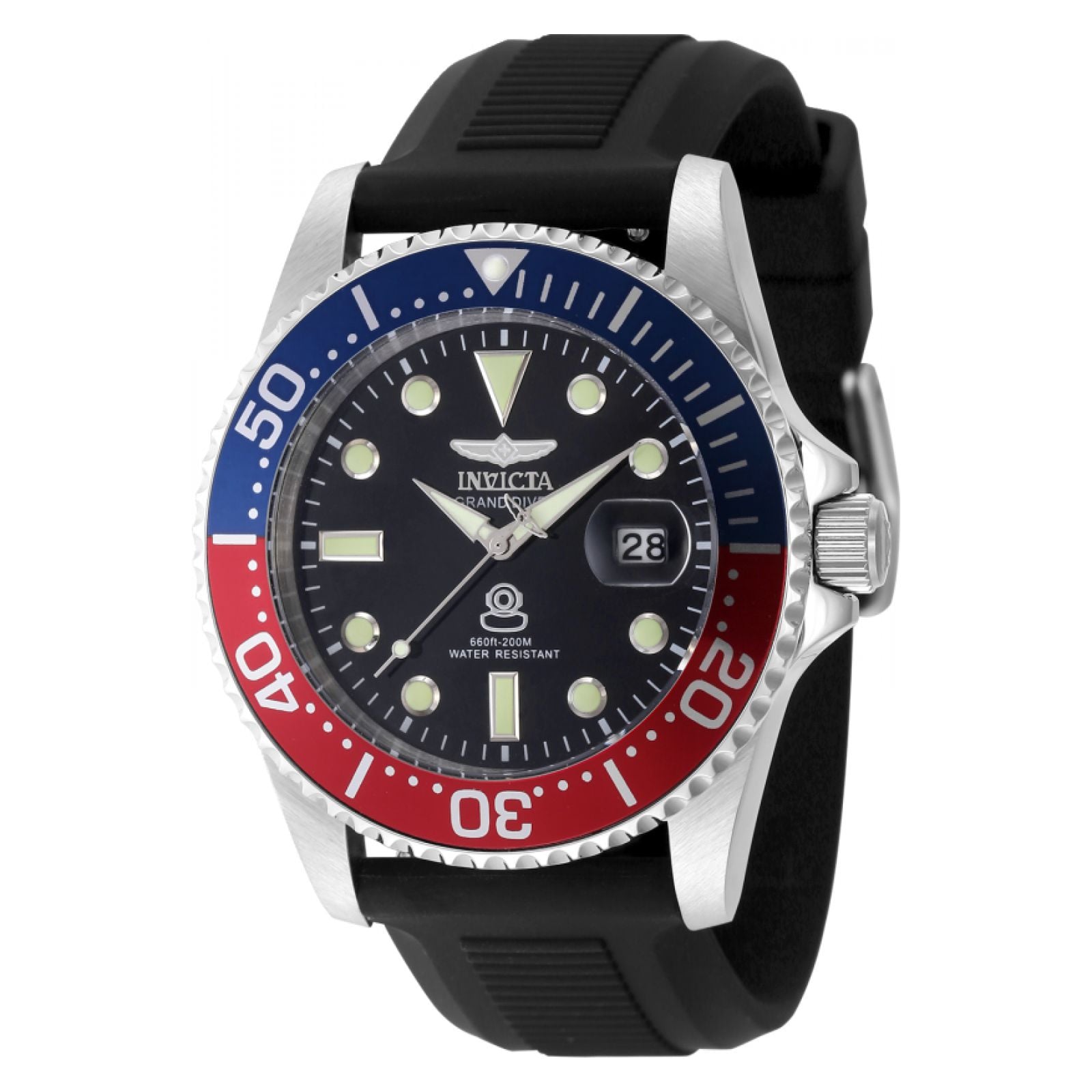 RELOJ INVICTA PRO DIVER 48215 PARA HOMBRE SILICONA / ACERO INOXIDABLE NEGRO BRILLANTE - 1