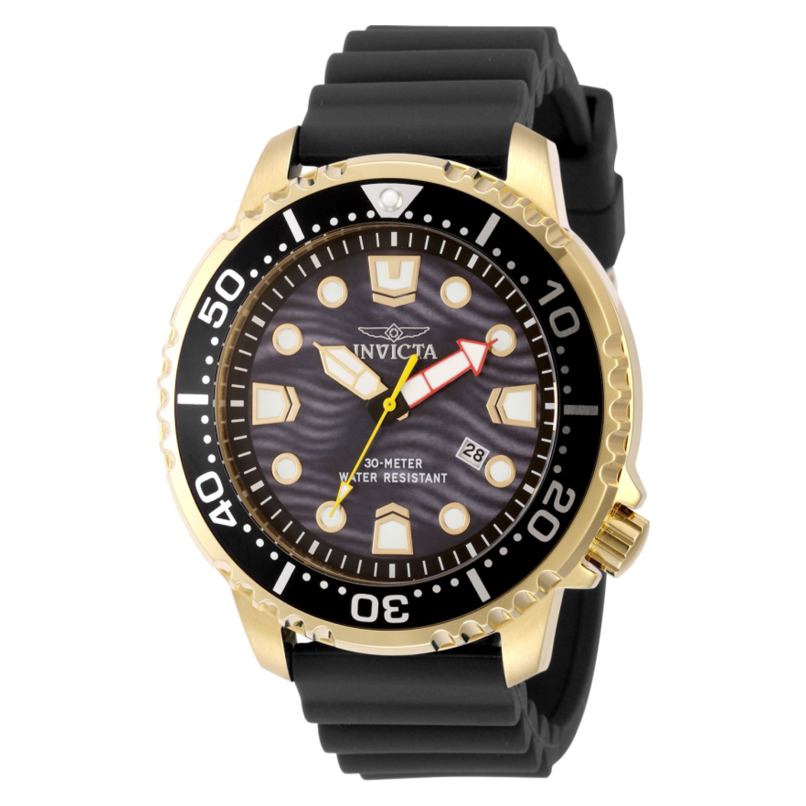 RELOJ INVICTA PRO DIVER 49547 PARA HOMBRE SILICONA NEGRO - 1