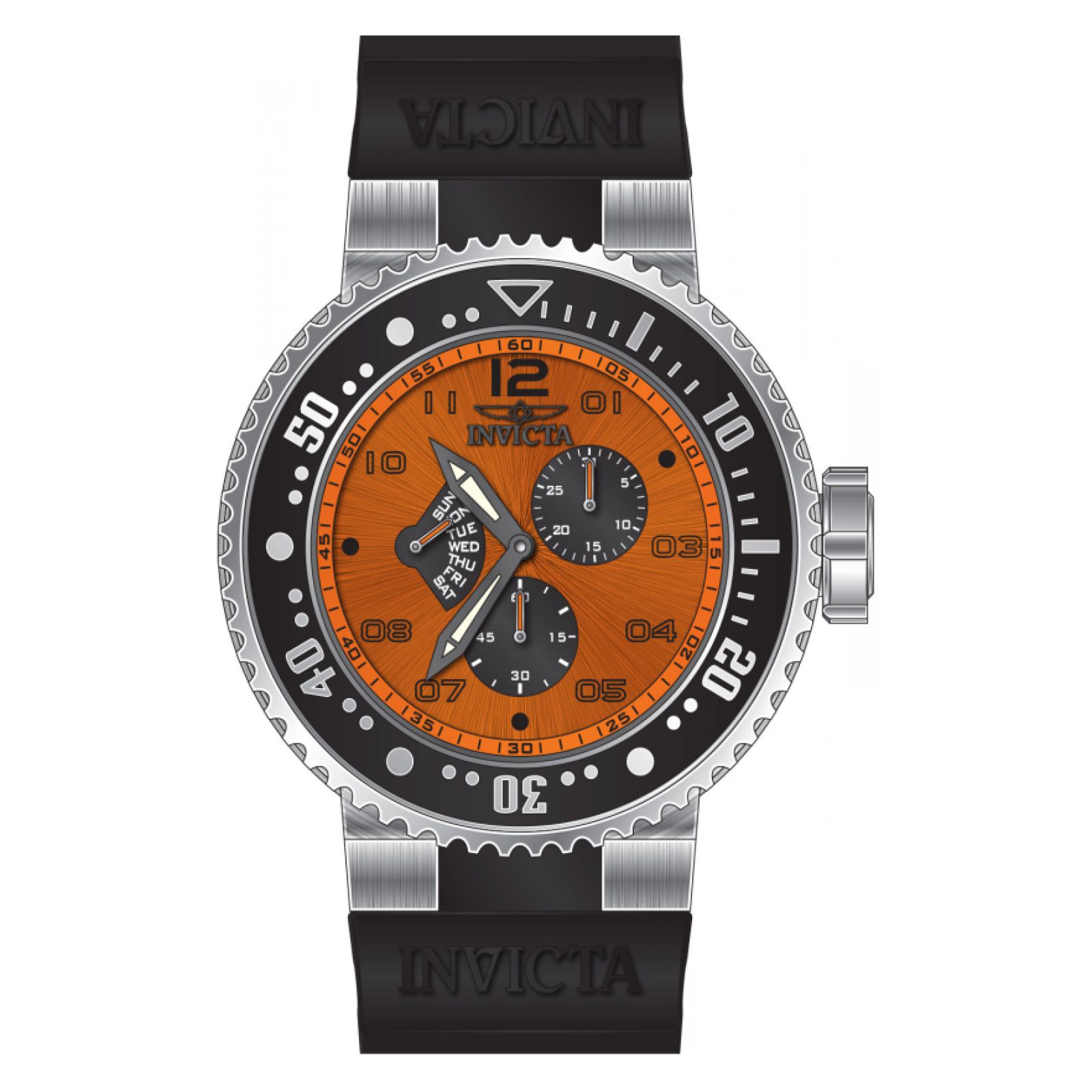 RELOJ INVICTA PRO DIVER 49564 PARA HOMBRE SILICONA NEGRO - 1