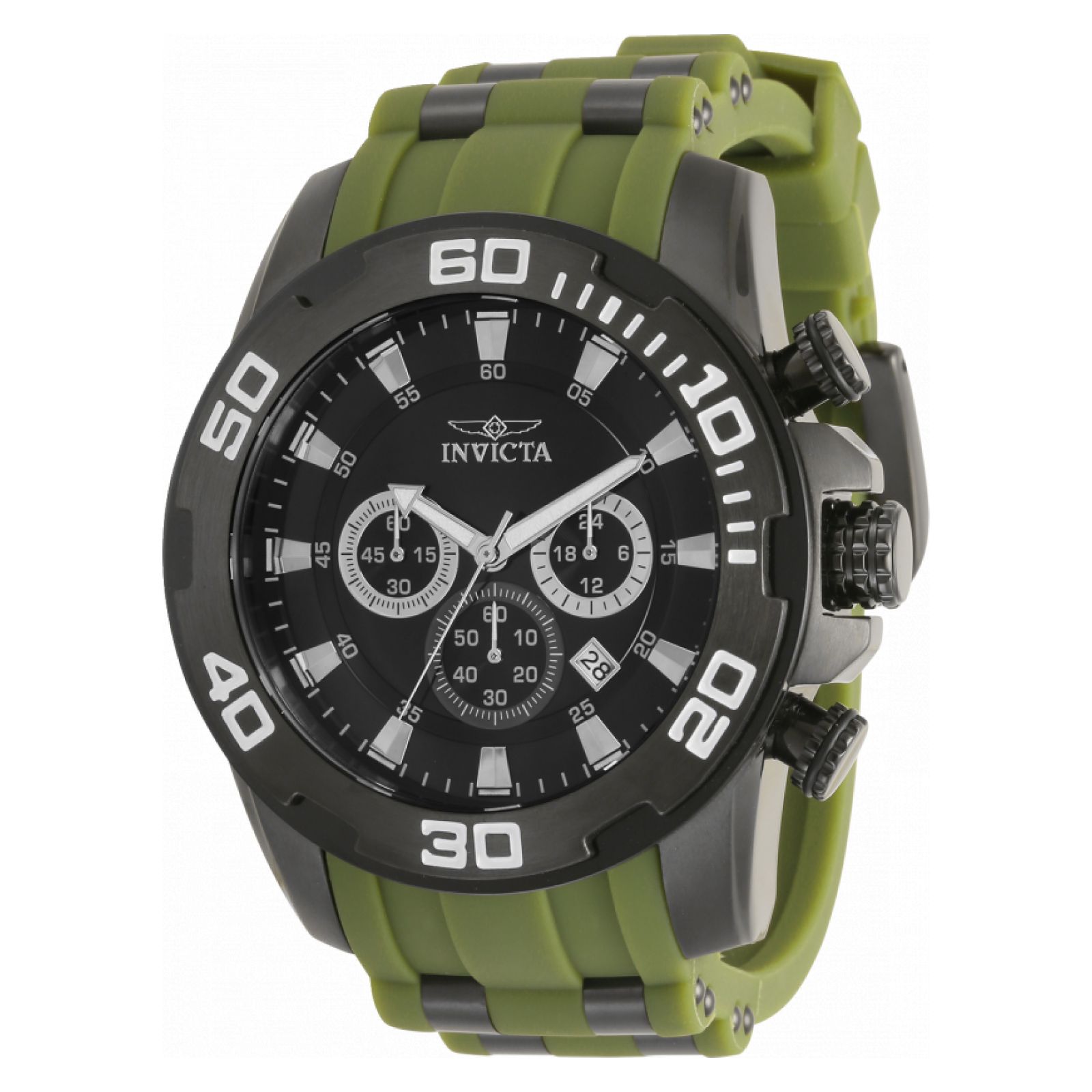 RELOJ INVICTA PRO DIVER 35399 PARA HOMBRE SILICONA / ACERO INOXIDABLE VERDE OSCURO - 1