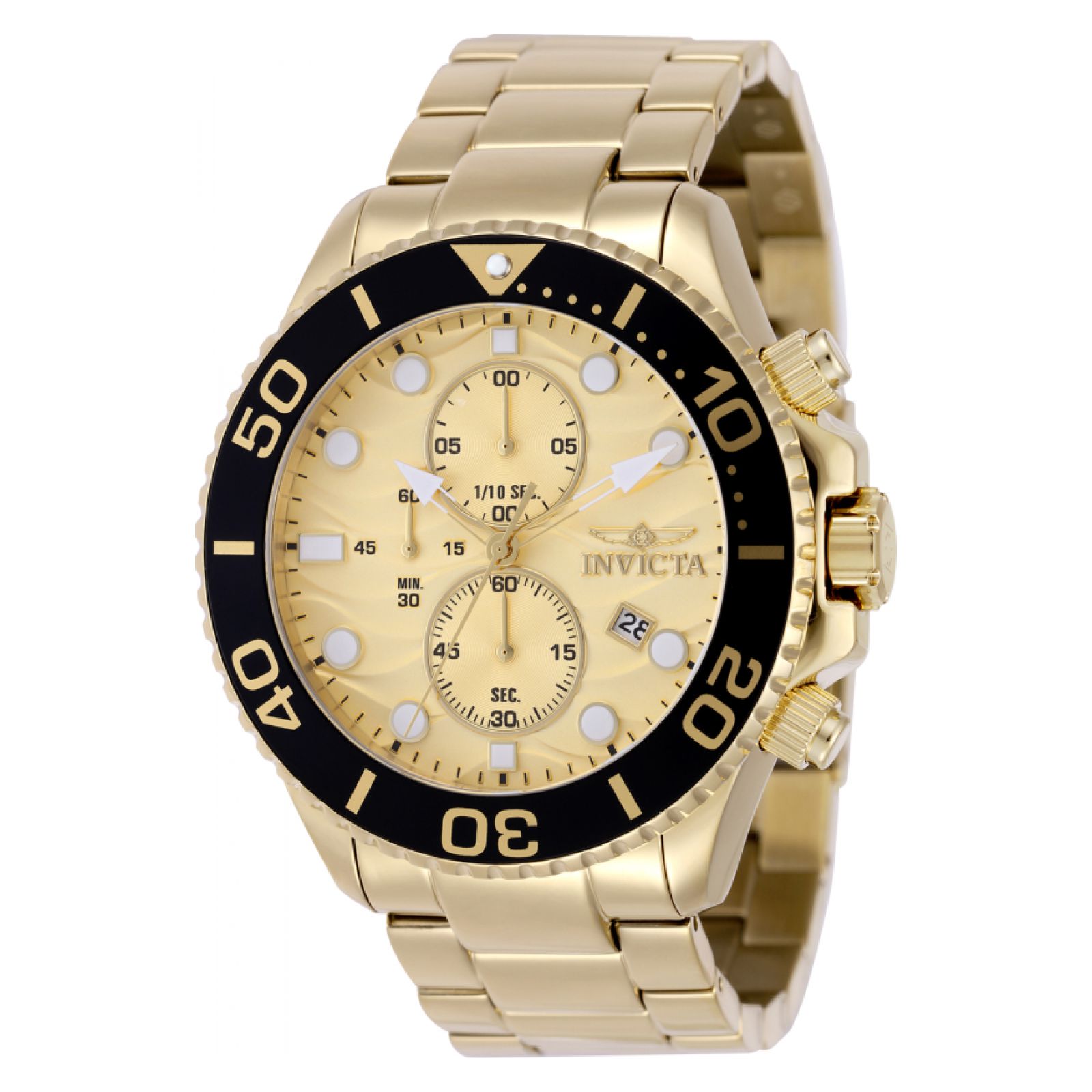 RELOJ INVICTA PRO DIVER 50225 PARA HOMBRE ACERO INOXIDABLE ORO - 1