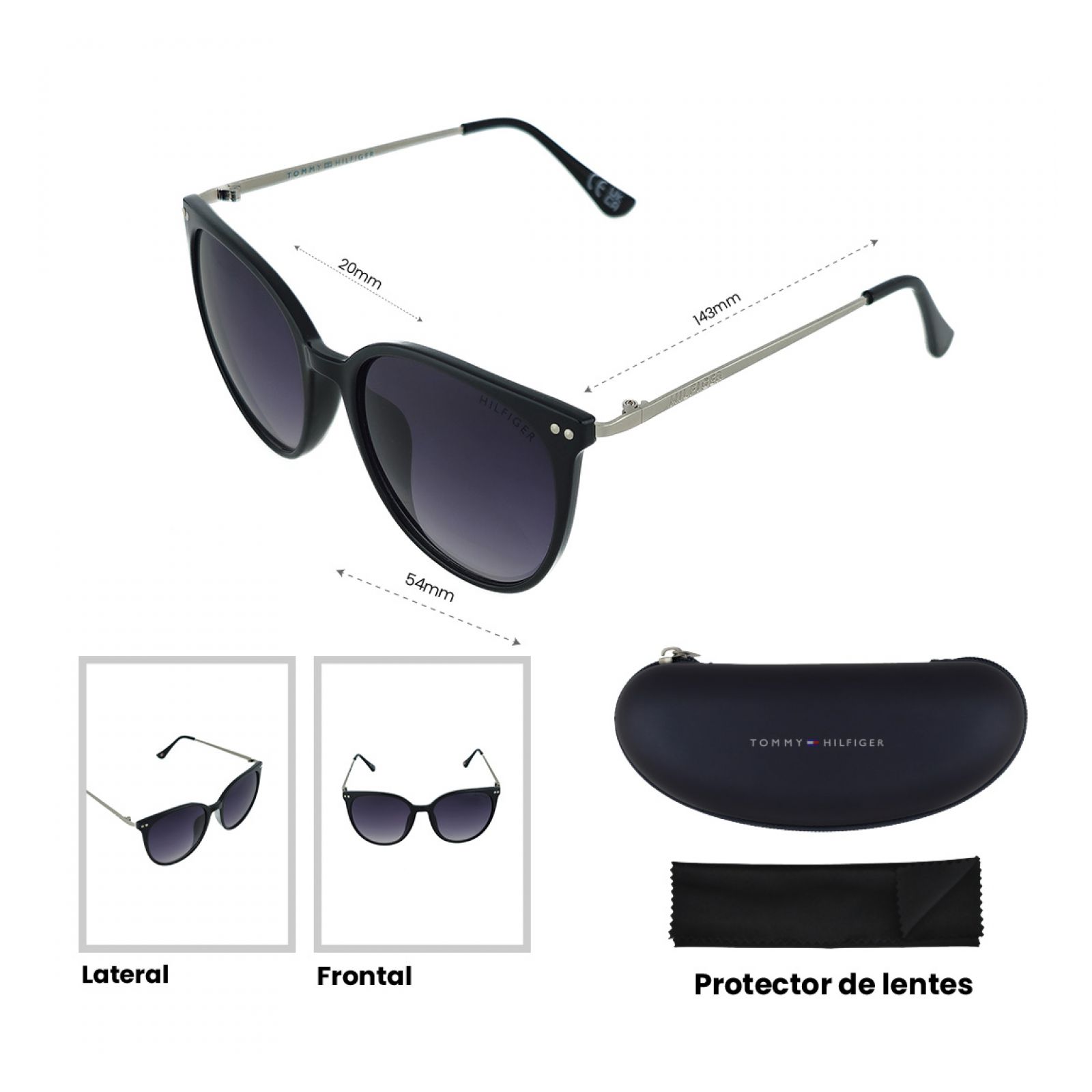 LENTES DE SOL TOMMY HILFIGER X67032 MUJER PROTECCIÓN UV - 5