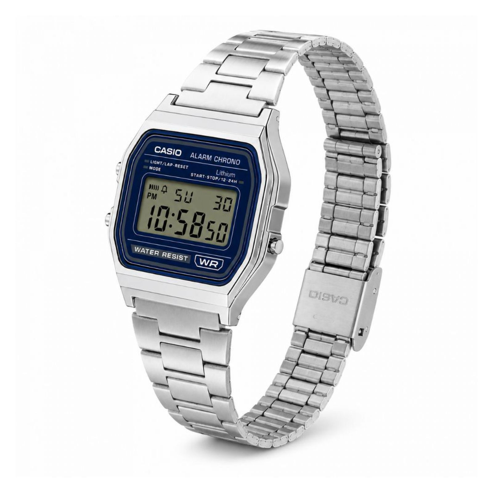 RELOJ CASIO A158WEA-2DF PARA UNISEX ACERO INOXIDABLE PLATEADO - 3