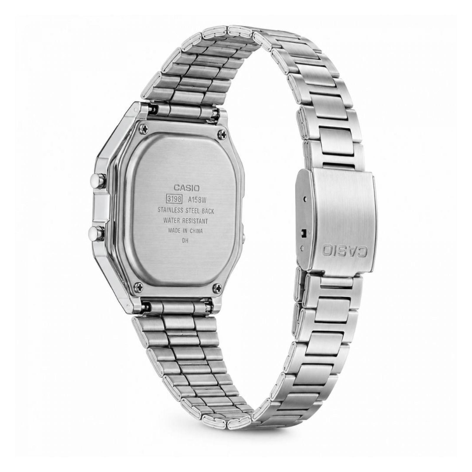 RELOJ CASIO A158WEA-2DF PARA UNISEX ACERO INOXIDABLE PLATEADO - 4