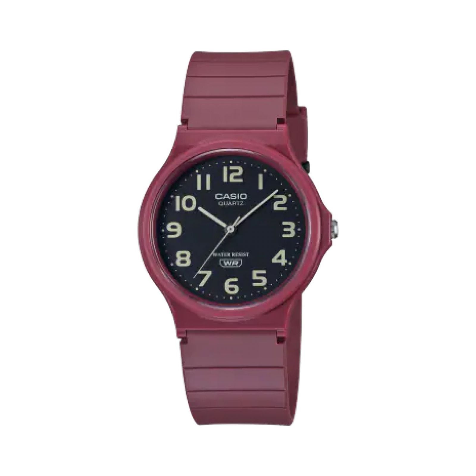 RELOJ CASIO MQ-24UC-4BDF PARA HOMBRE CAUCHO ROJO - 1