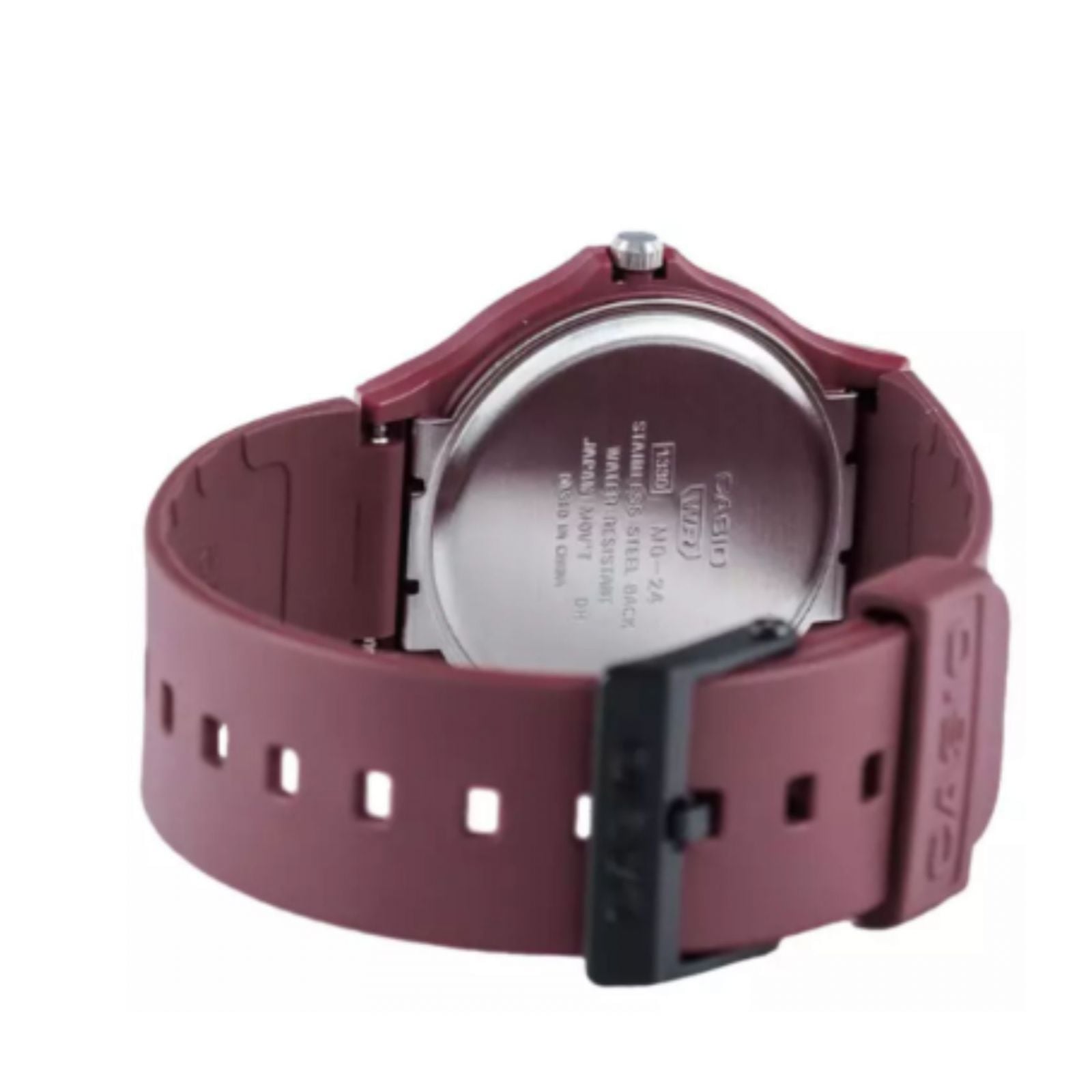 RELOJ CASIO MQ-24UC-4BDF PARA HOMBRE CAUCHO ROJO - 2
