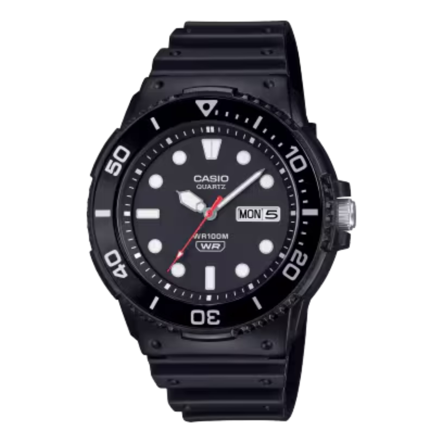 RELOJ CASIO MRW-230H-1E1VDF PARA HOMBRE RESINA NEGRO - 1