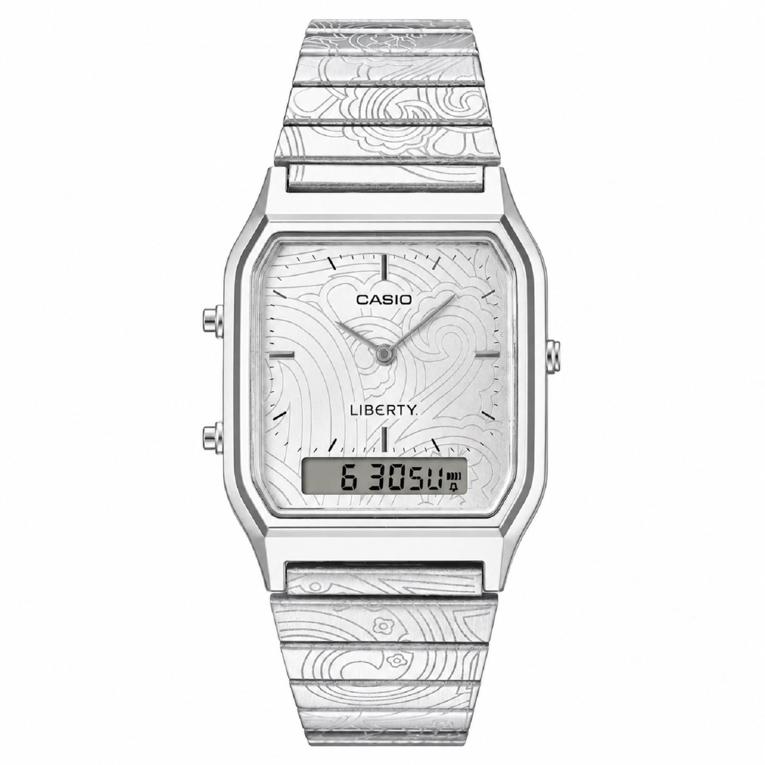 RELOJ CASIO AQ-230ELT-7ADR PARA UNISEX ACERO INOXIDABLE PLATEADO - 1