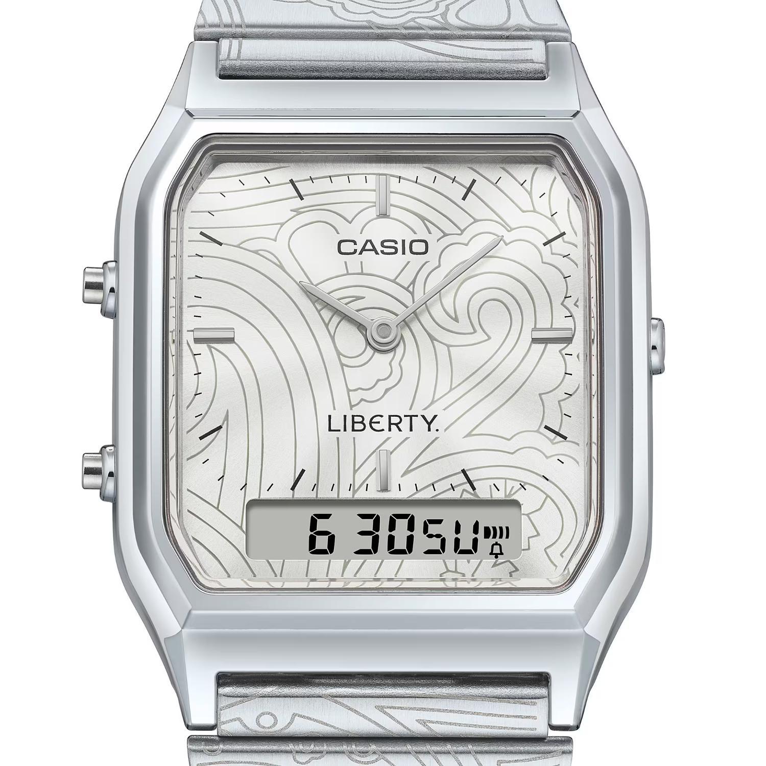 RELOJ CASIO AQ-230ELT-7ADR PARA UNISEX ACERO INOXIDABLE PLATEADO - 3