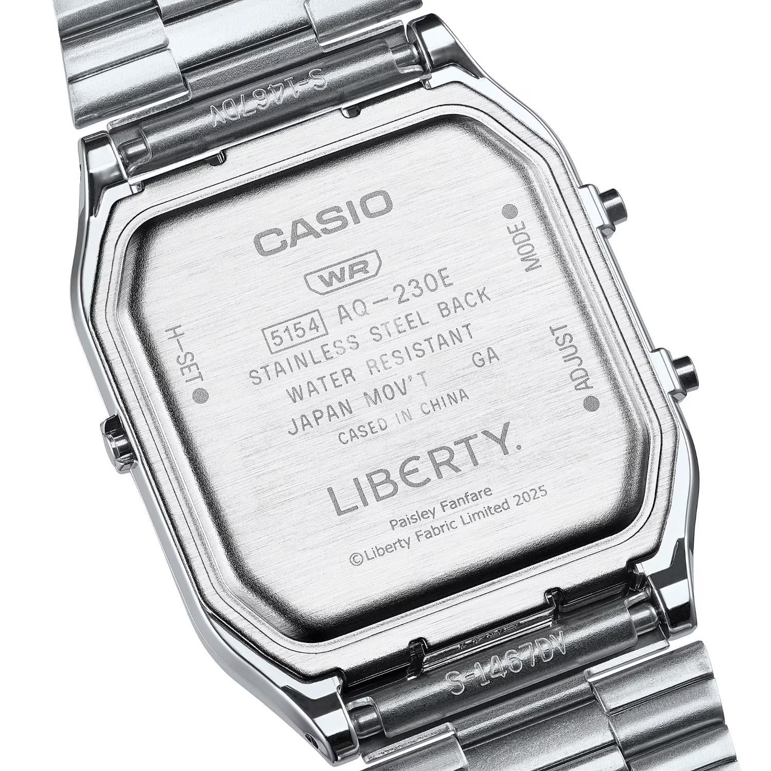 RELOJ CASIO AQ-230ELT-7ADR PARA UNISEX ACERO INOXIDABLE PLATEADO - 4